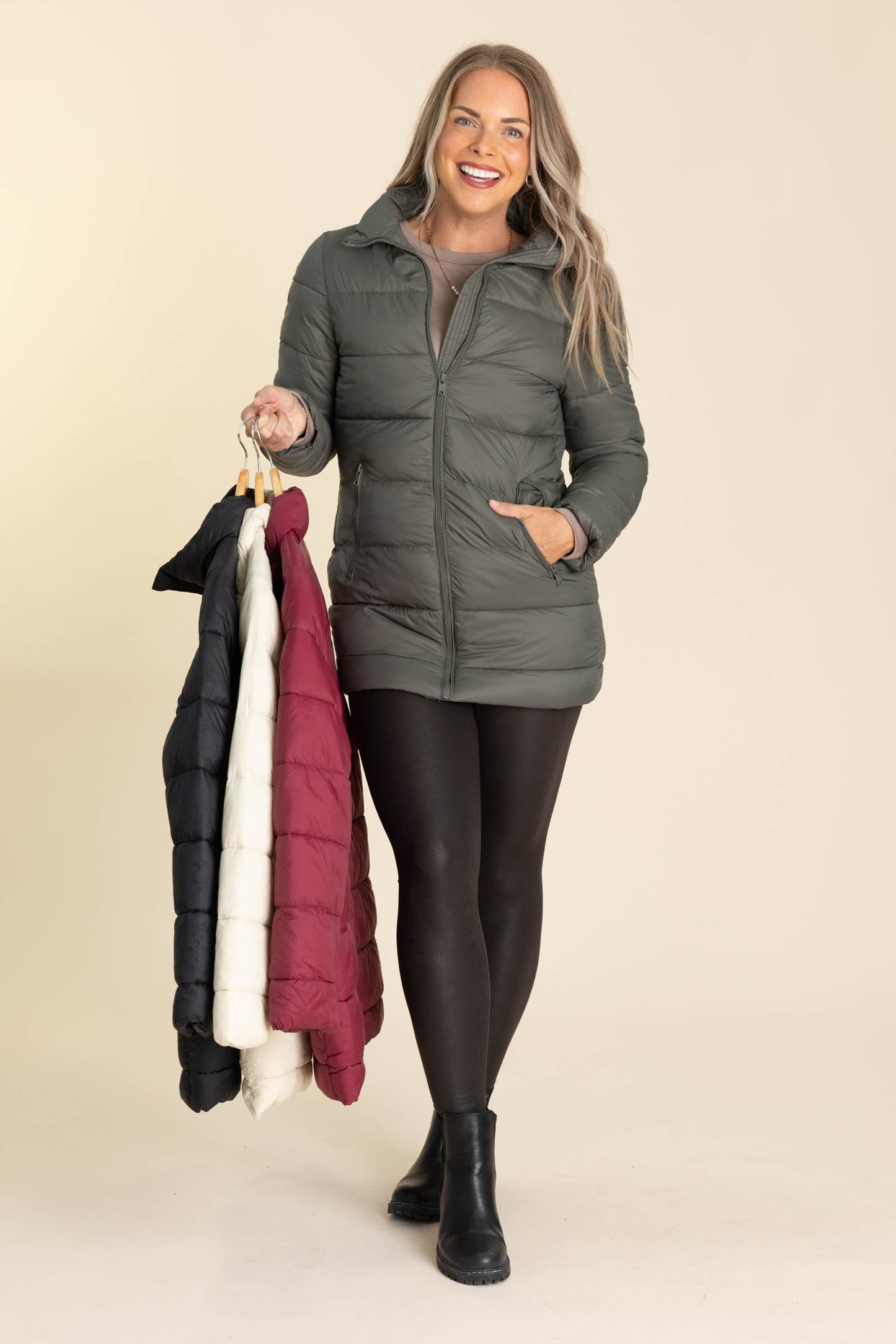 Long Quilted Puffer Jacket