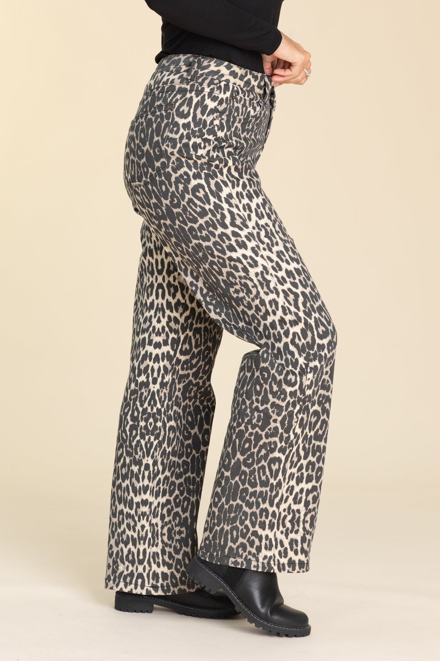 Leopard Animal Print High Waisted Pants