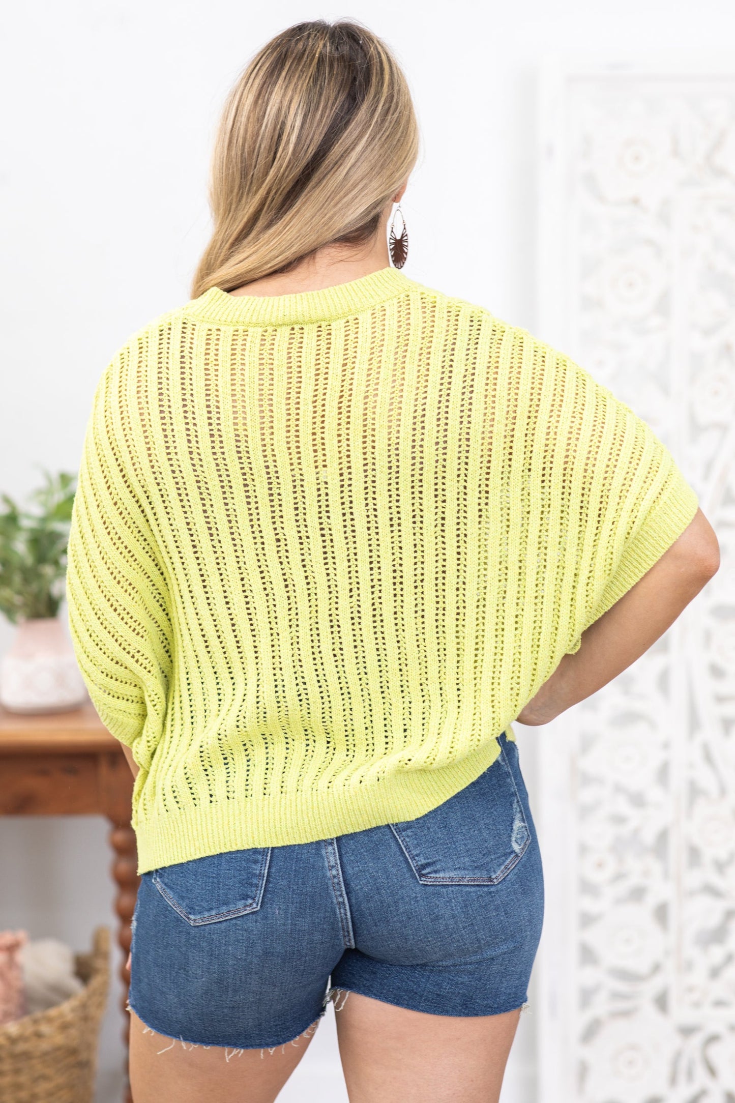 Light Olive Loose Fit Dolman Sleeve Knit Top