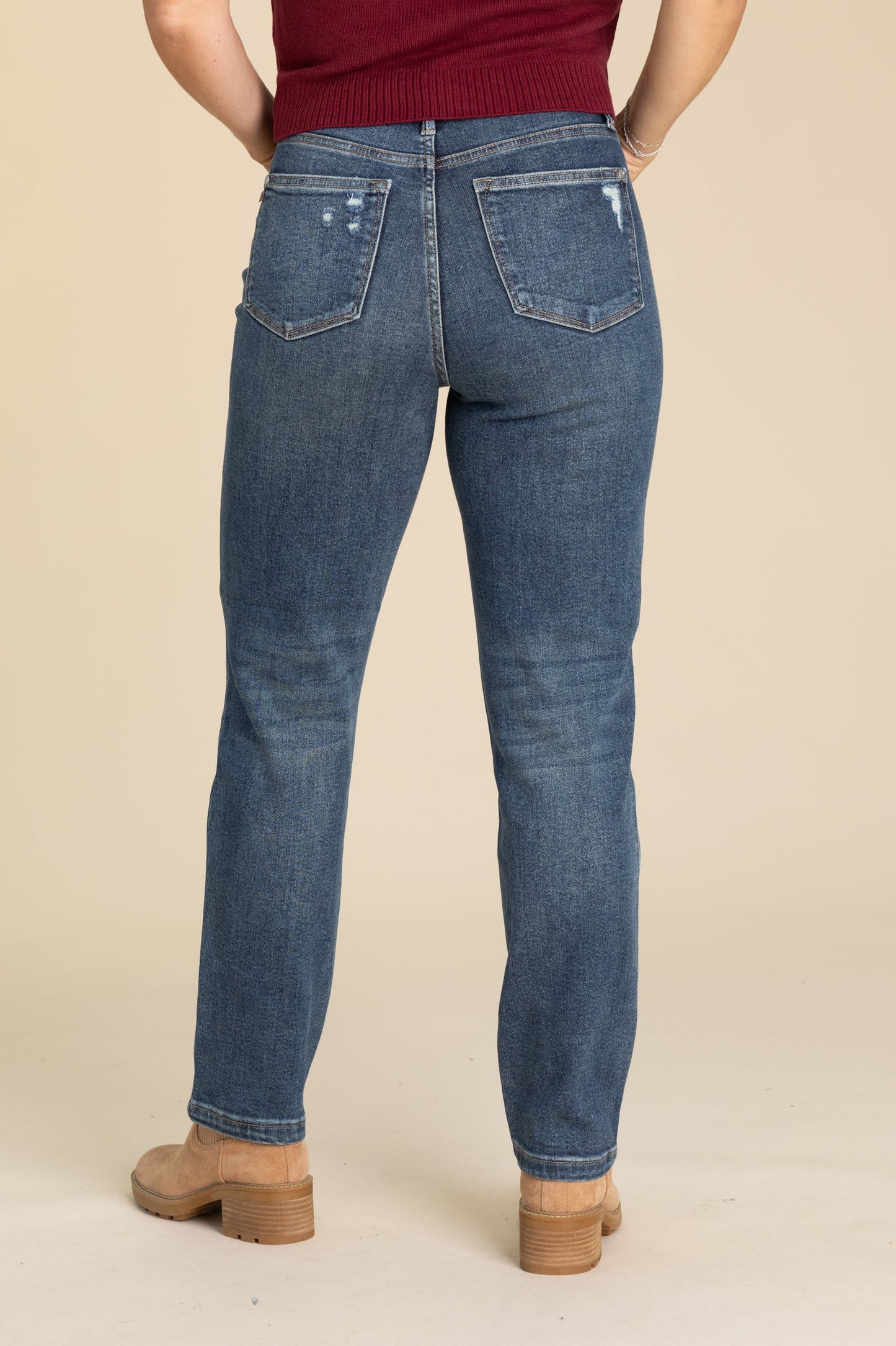 Judy Blue Dark Rigid Magic Straight Jeans