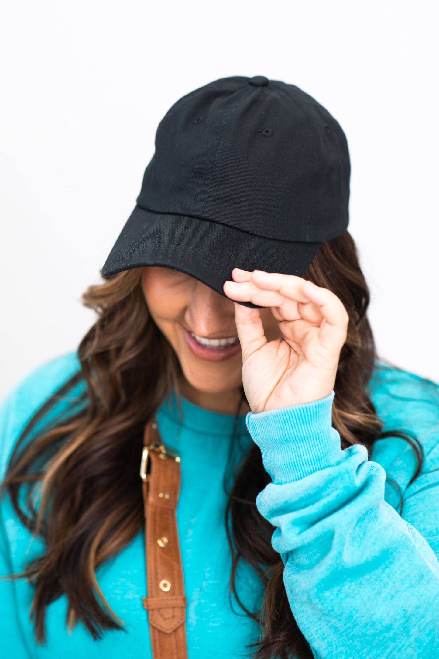 Black Vintage Washed Baseball Hat