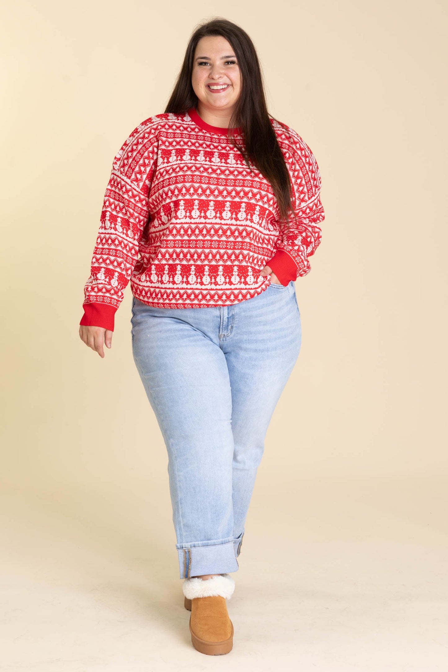 Evergreens And Snowflakes Fair Isle Sweaters