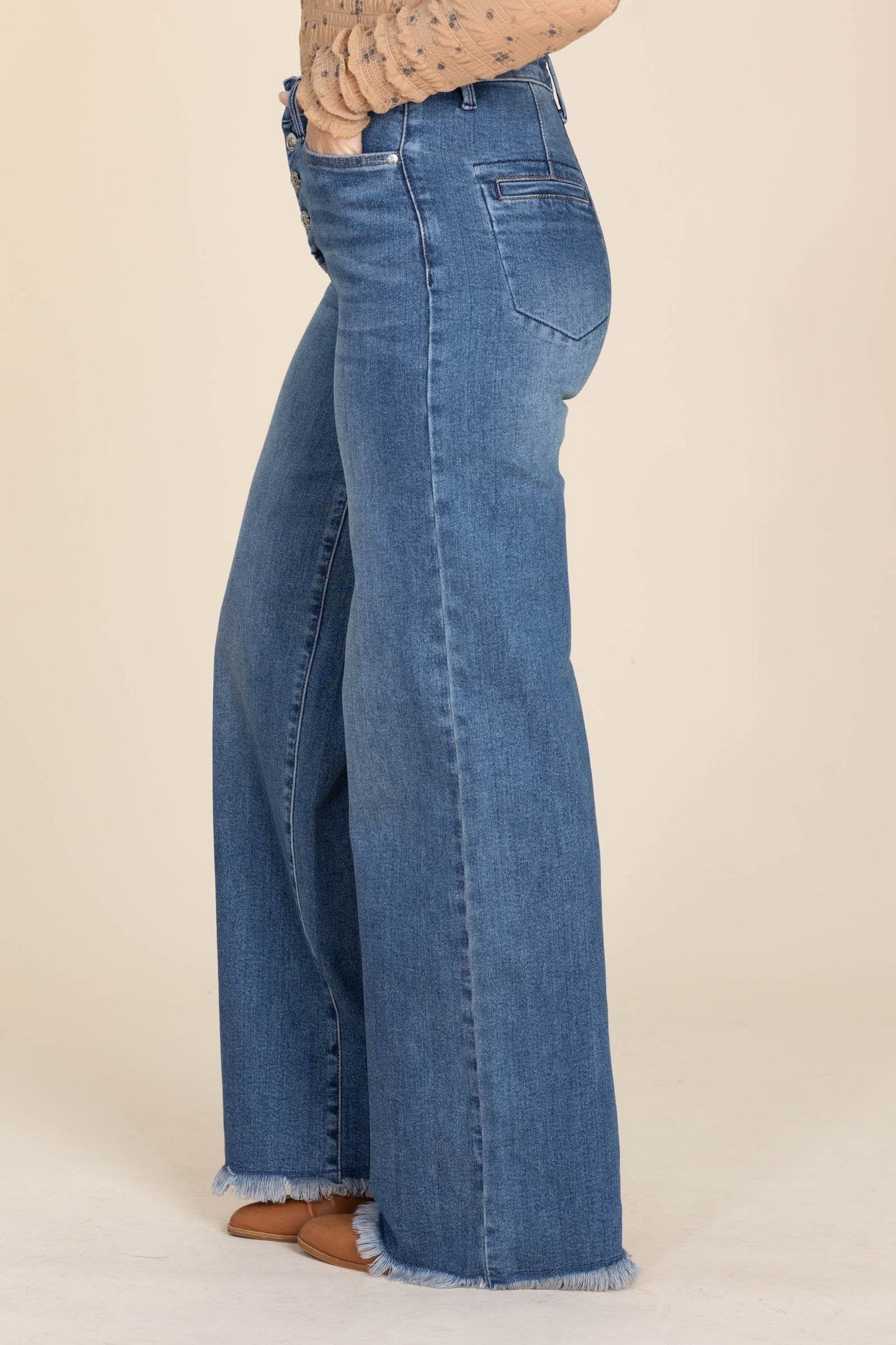 Judy Blue Column Straight Button Fly Jeans