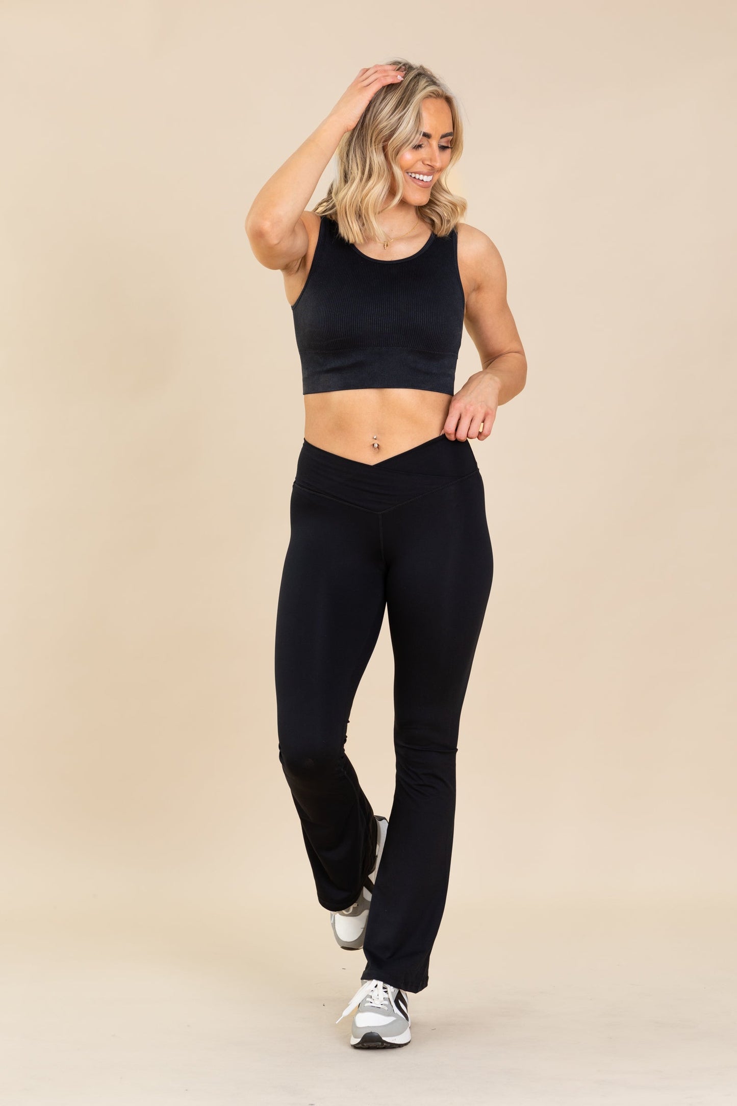 Crossover Waist Yoga Pants