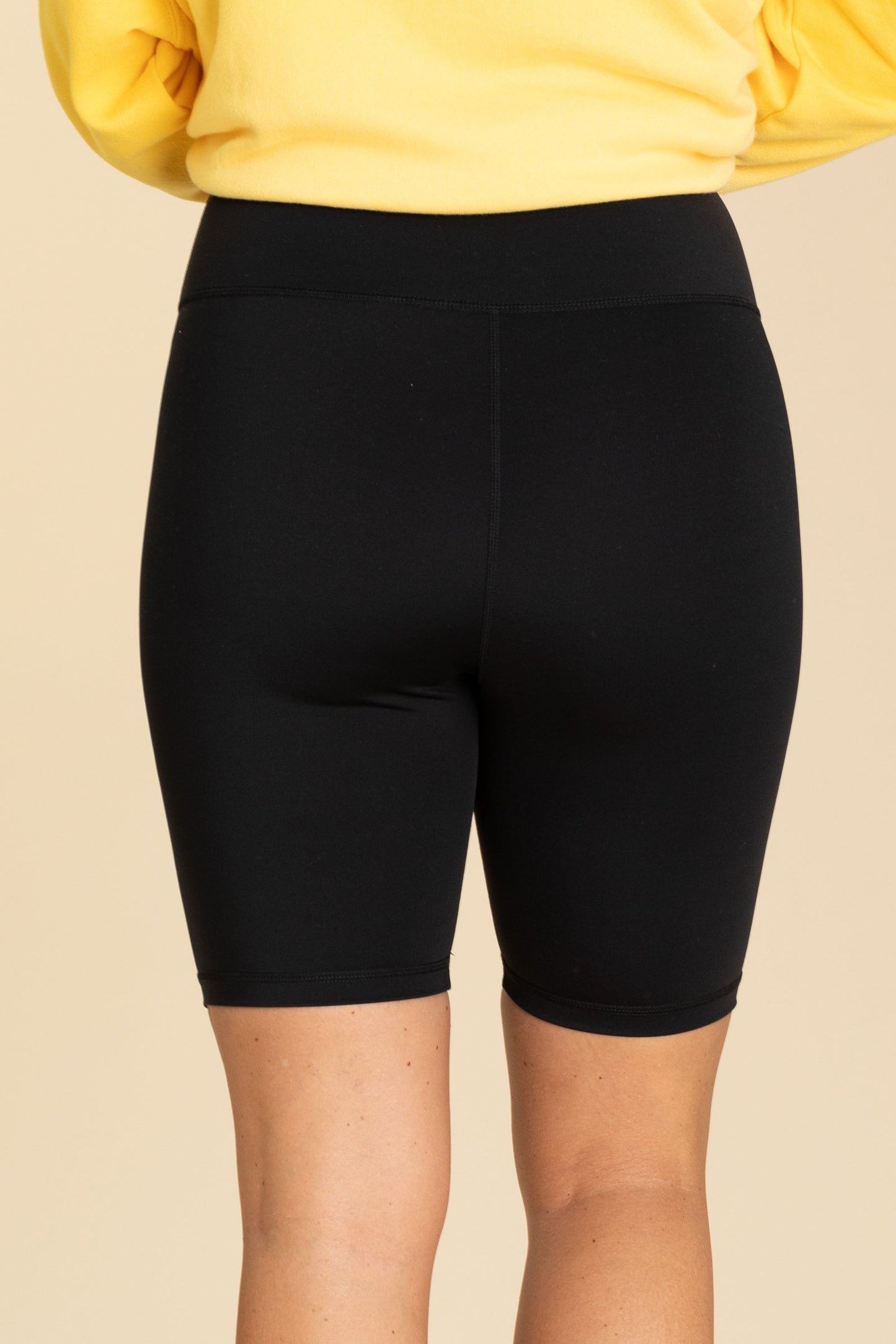 Active High Rise Matte Biker Shorts