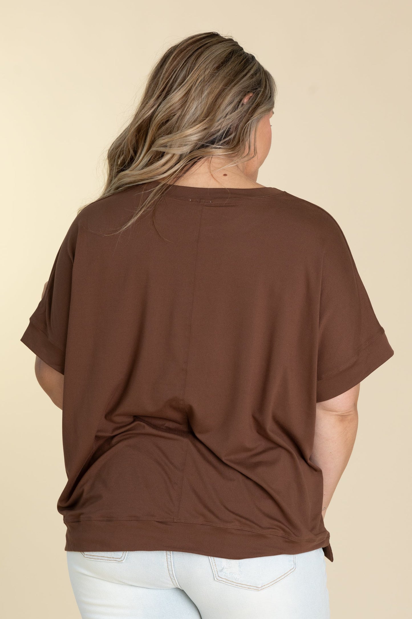 Ultracozy Short Sleeve Crewneck Knit Top