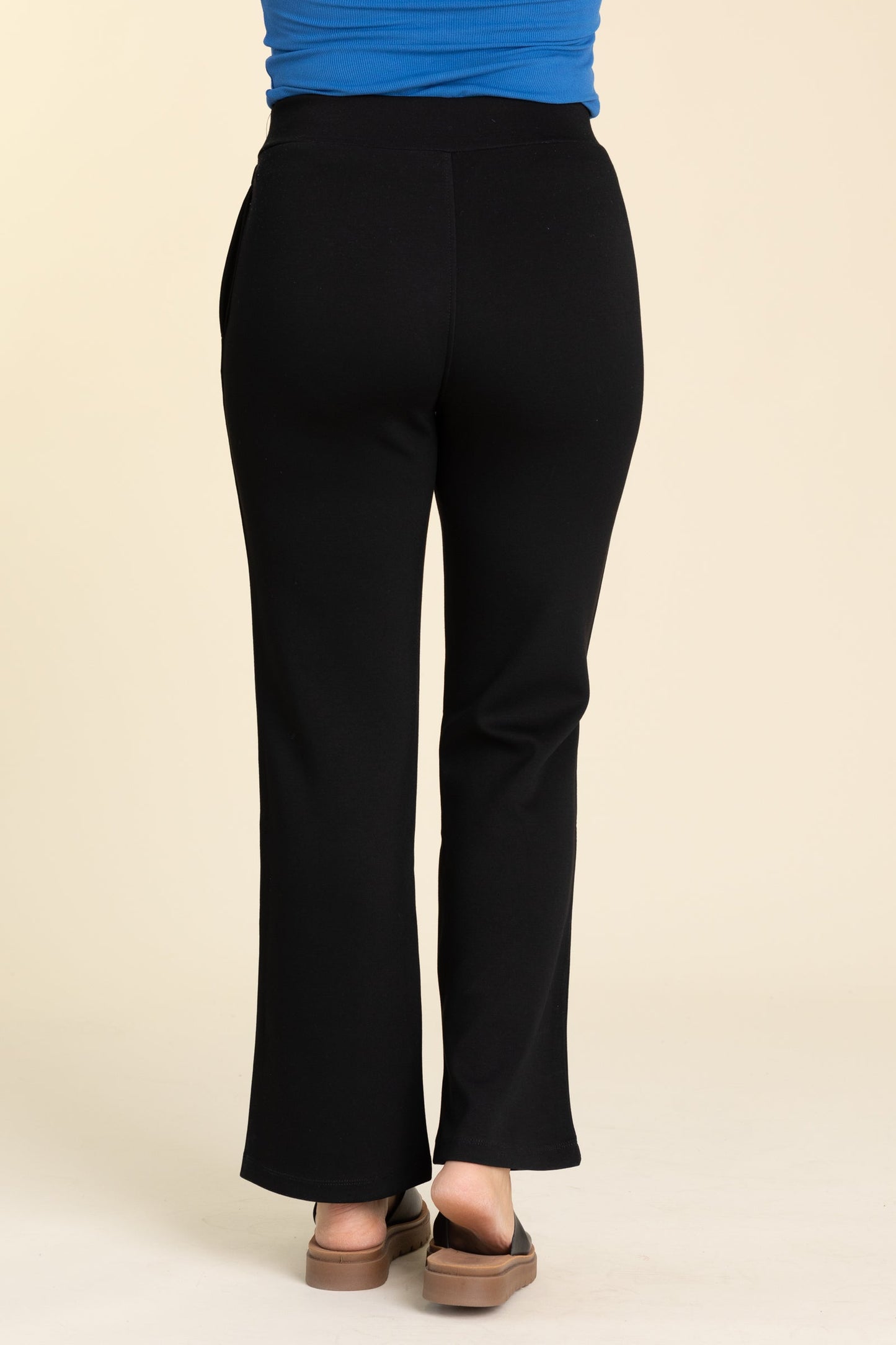 Black Lightweight Slim Pants
