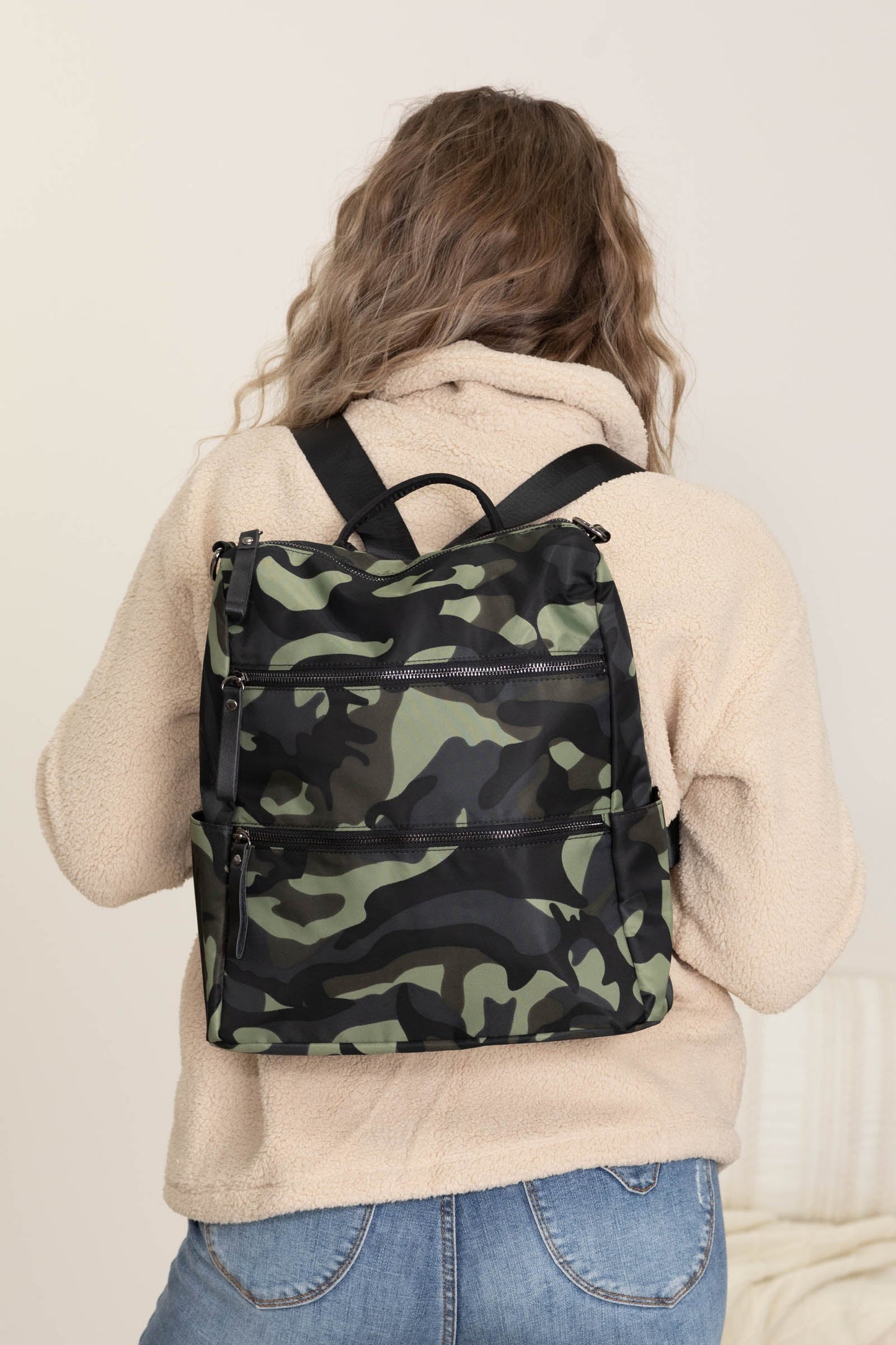 Green Camo Backpack