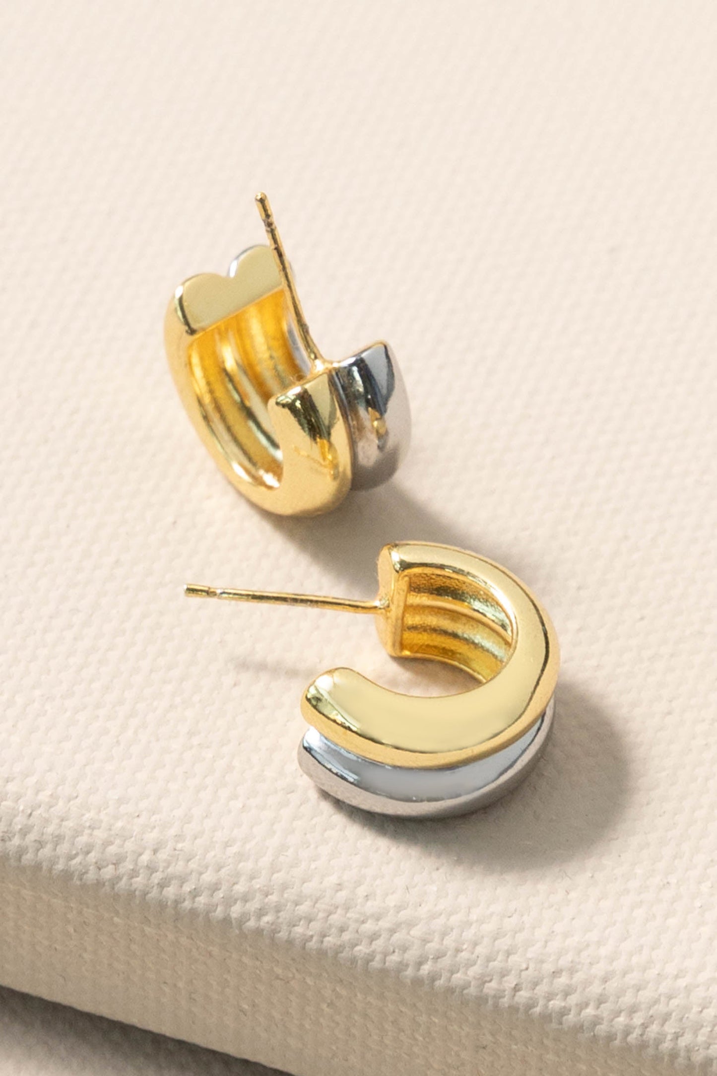 Double Color Chunky Huggie