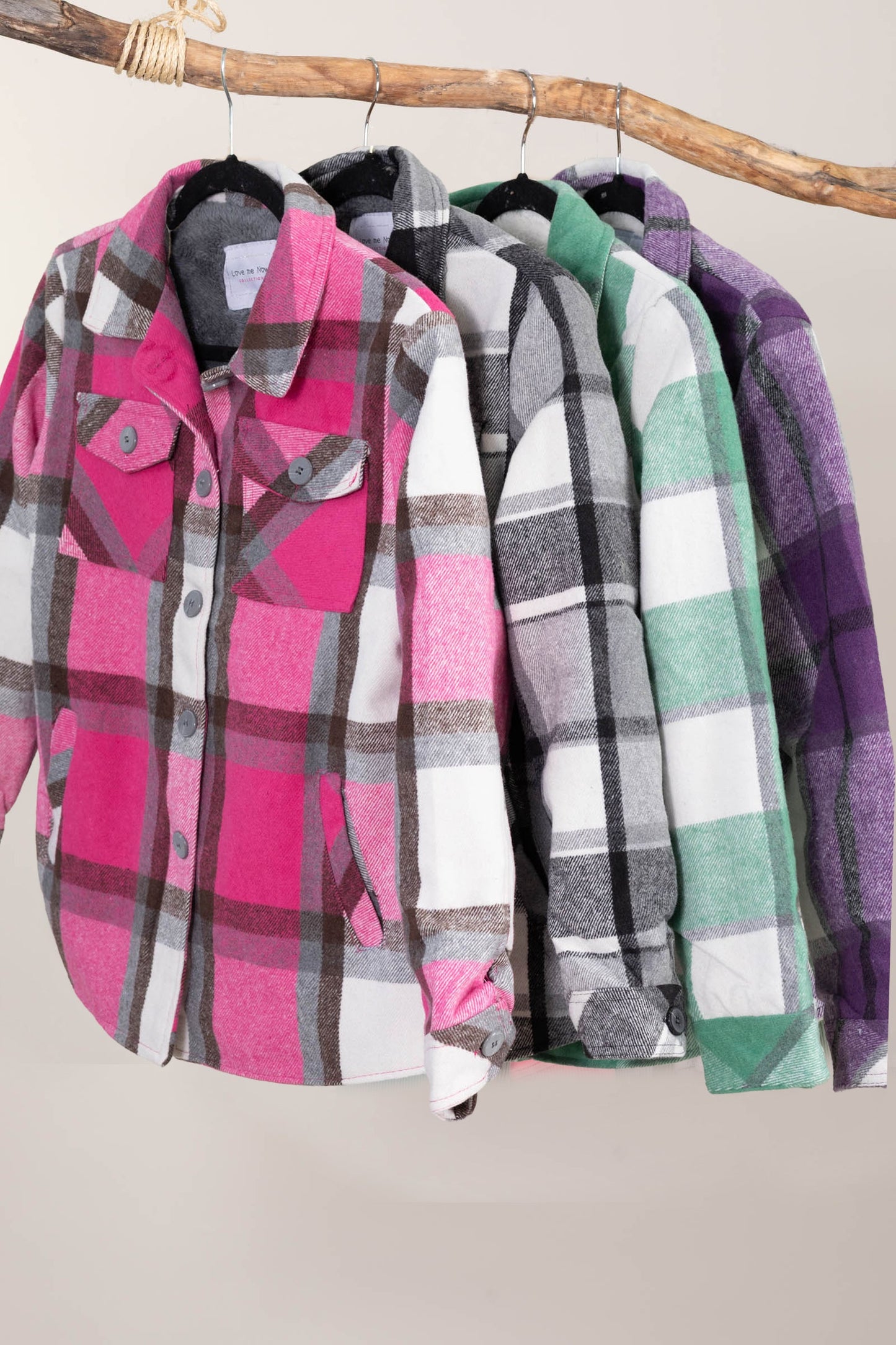 Cozy Lined Plaid Shackets