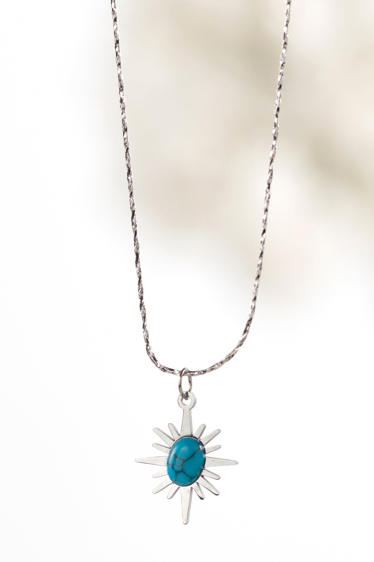 Turquoise North Star Charm