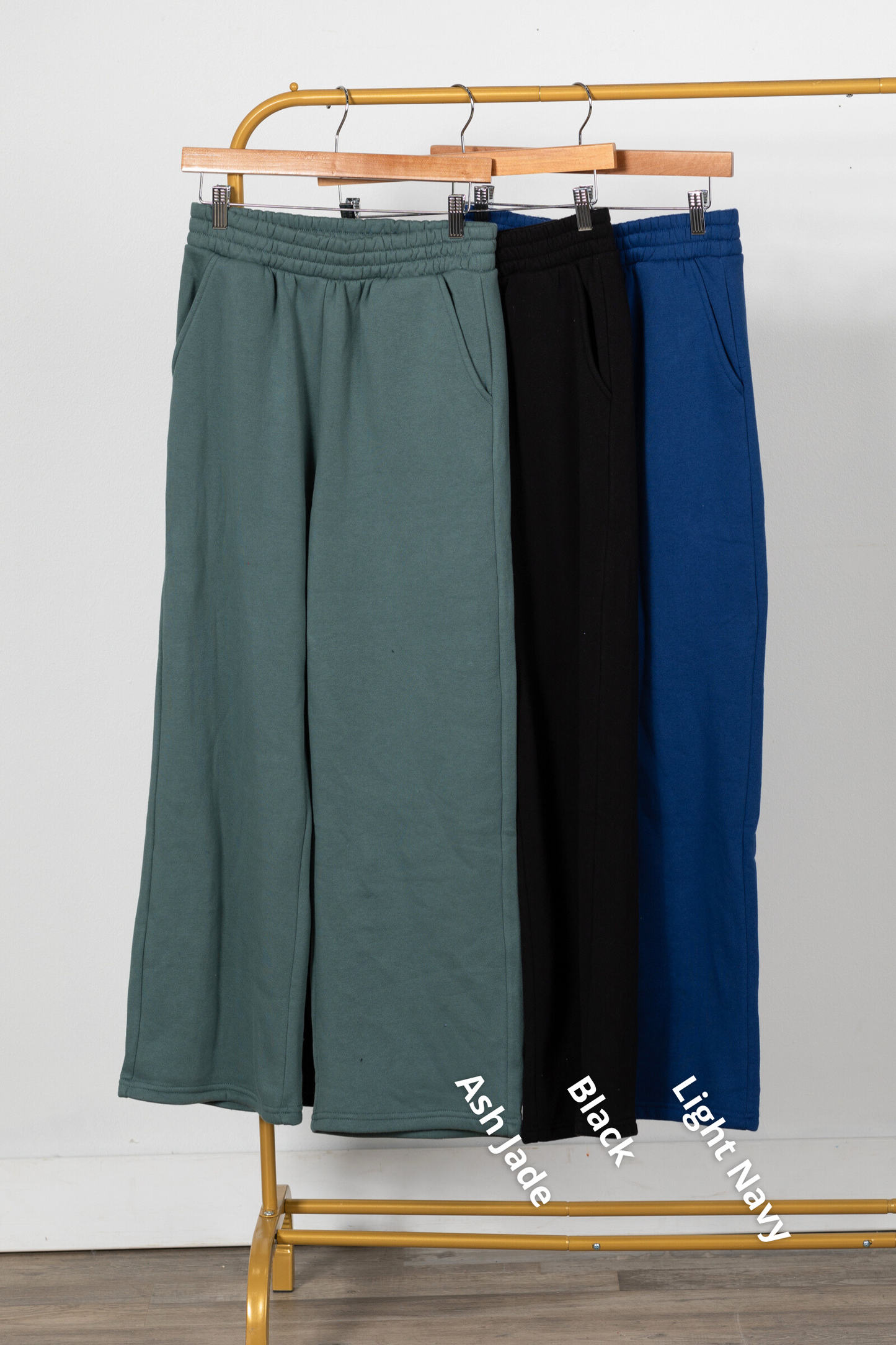 Fleece Drawstring Pants With Pockets