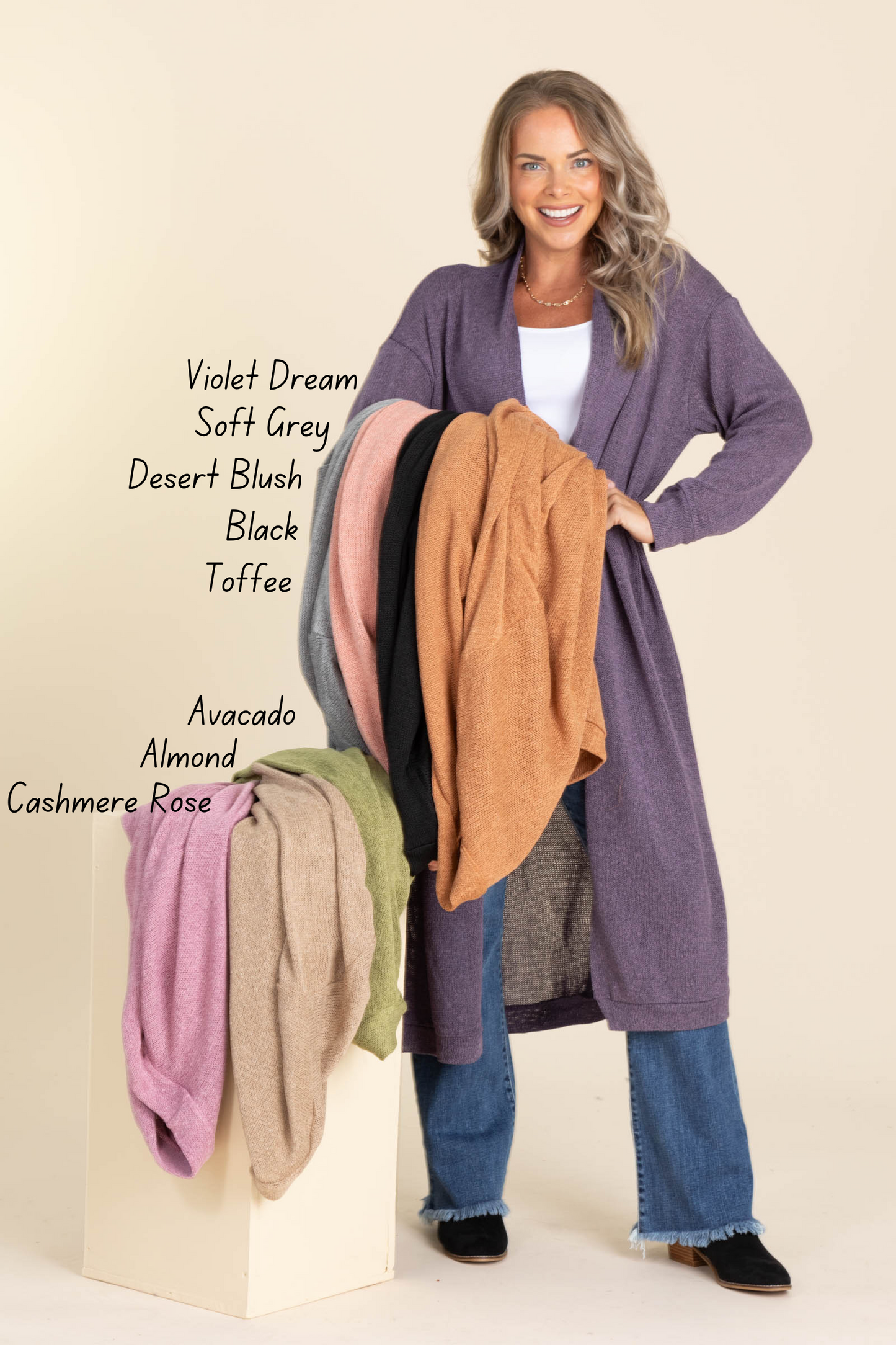 Knit Midi Length Cardigans