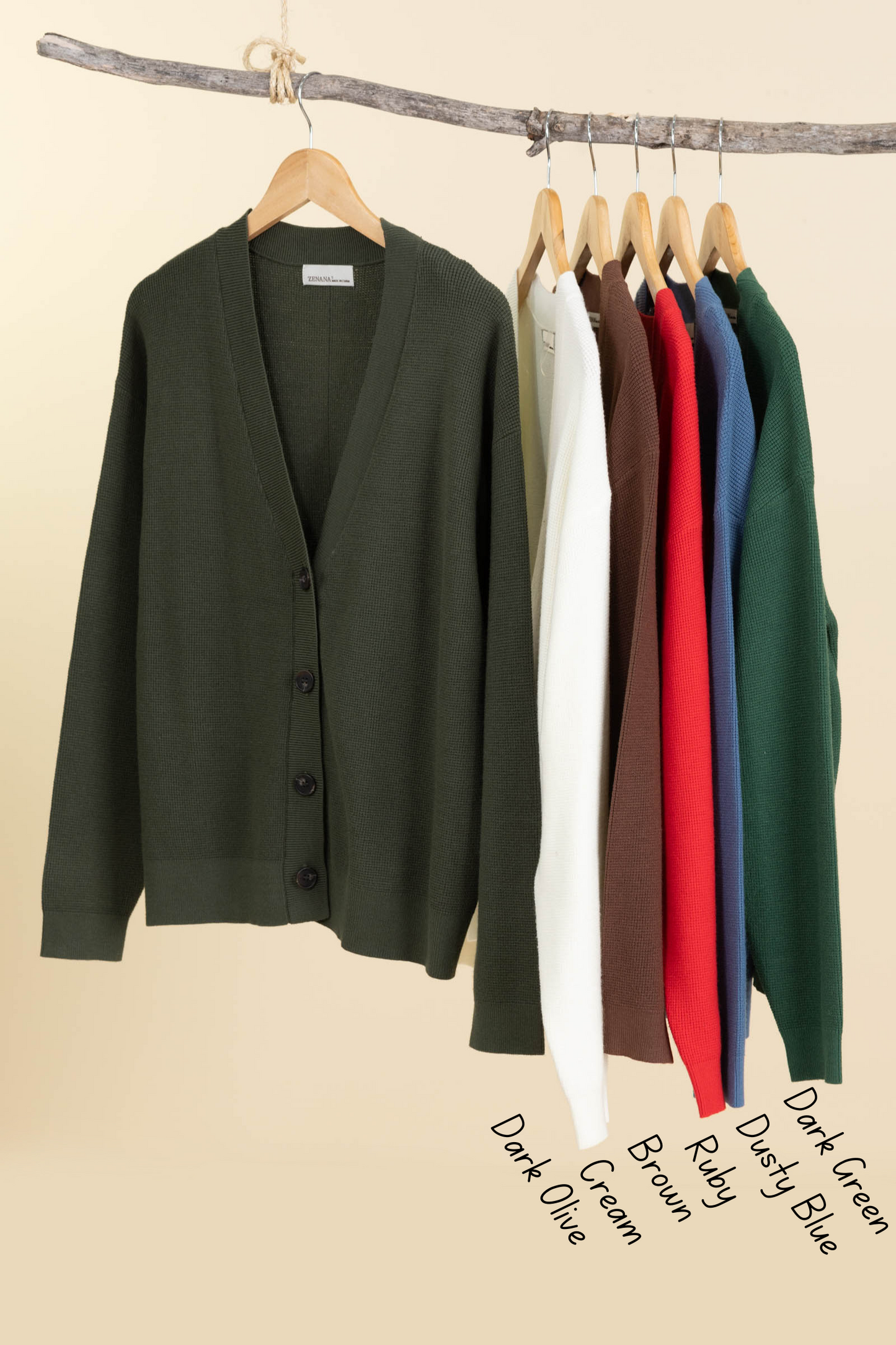 Knit Sweater Cardigans With Buttons