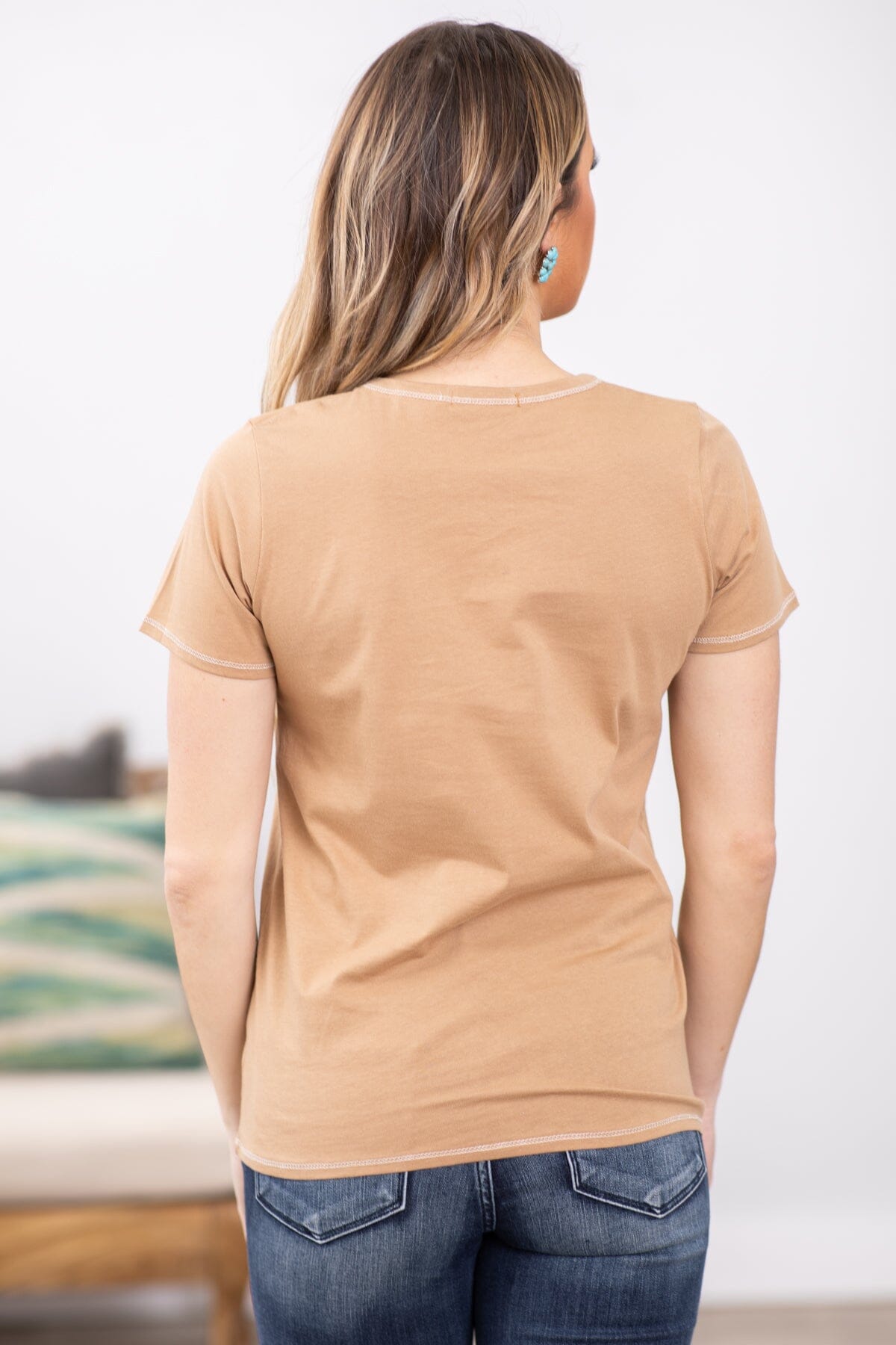 Tan Always Hungry Graphic Tee