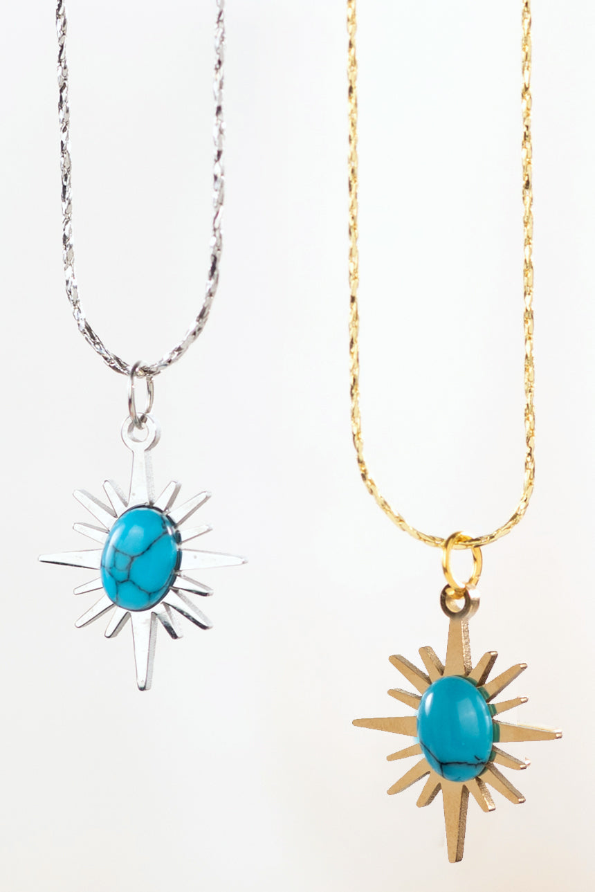 Turquoise North Star Charm