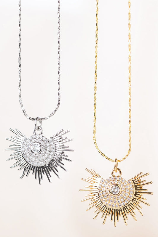 Textured Sunburst Charm