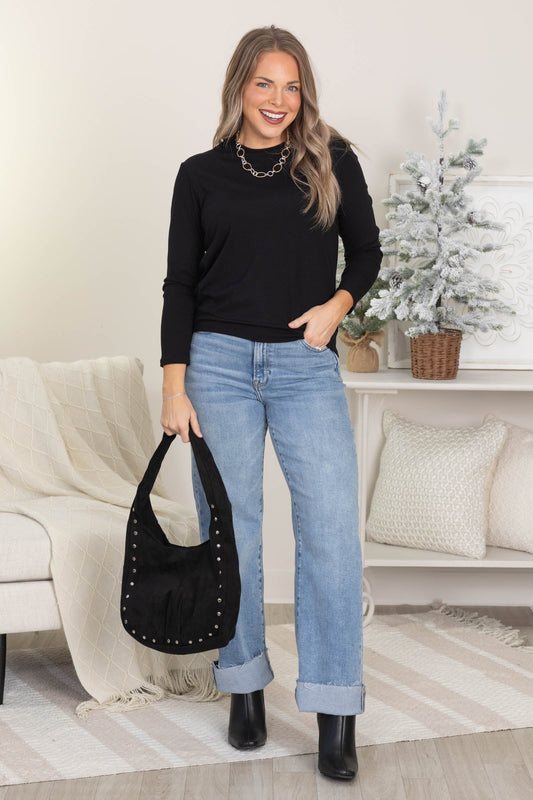 Ribbed Long Sleeve Ultimate Comfort Top