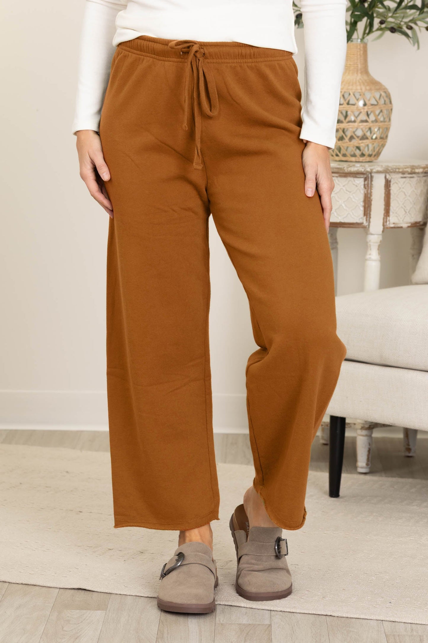 Raw Edge French Terry Pants