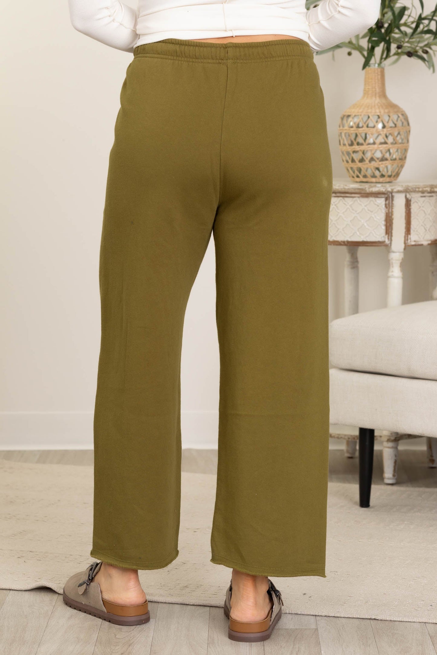 Raw Edge French Terry Pants