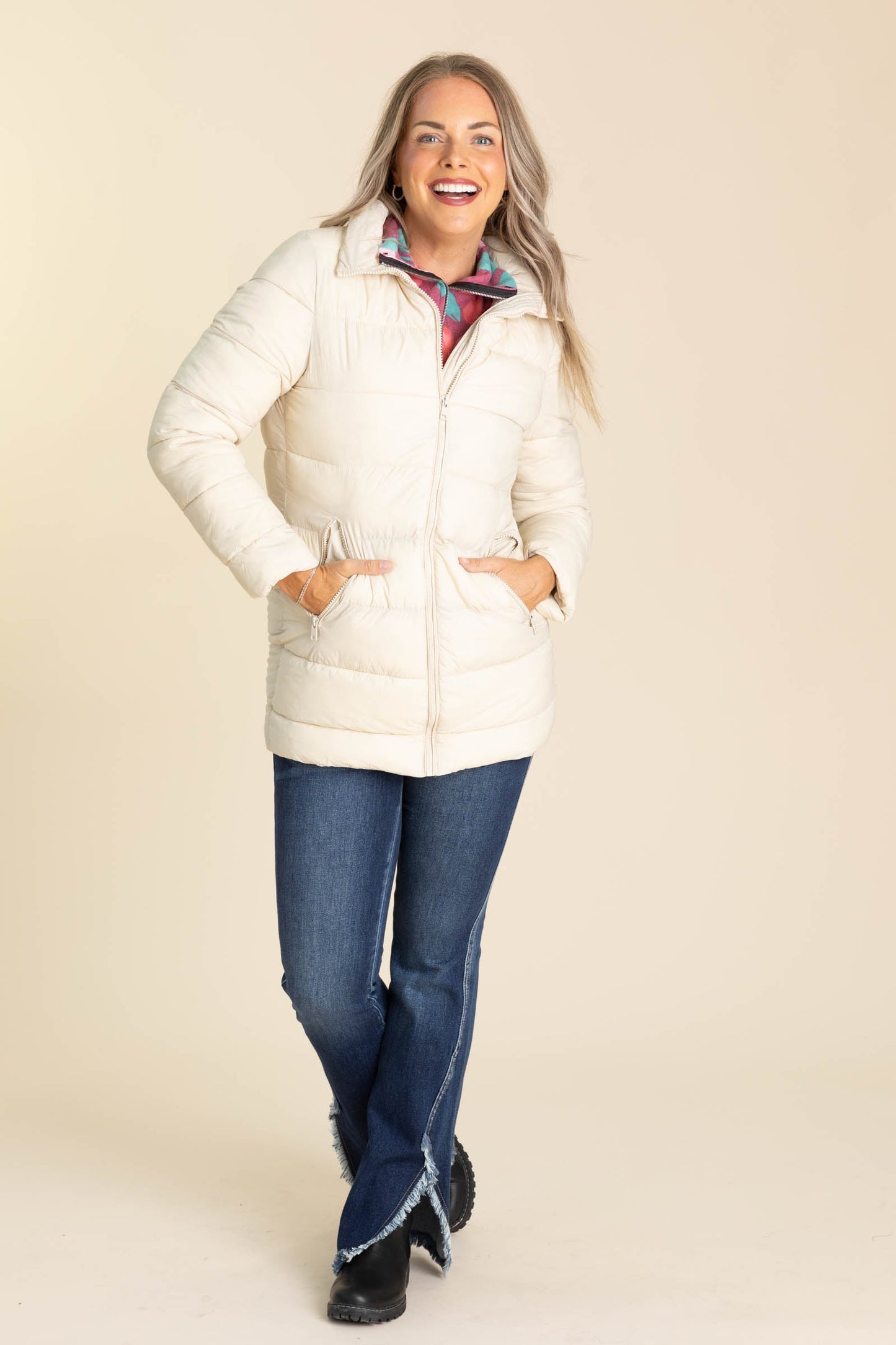 Long Quilted Puffer Jacket