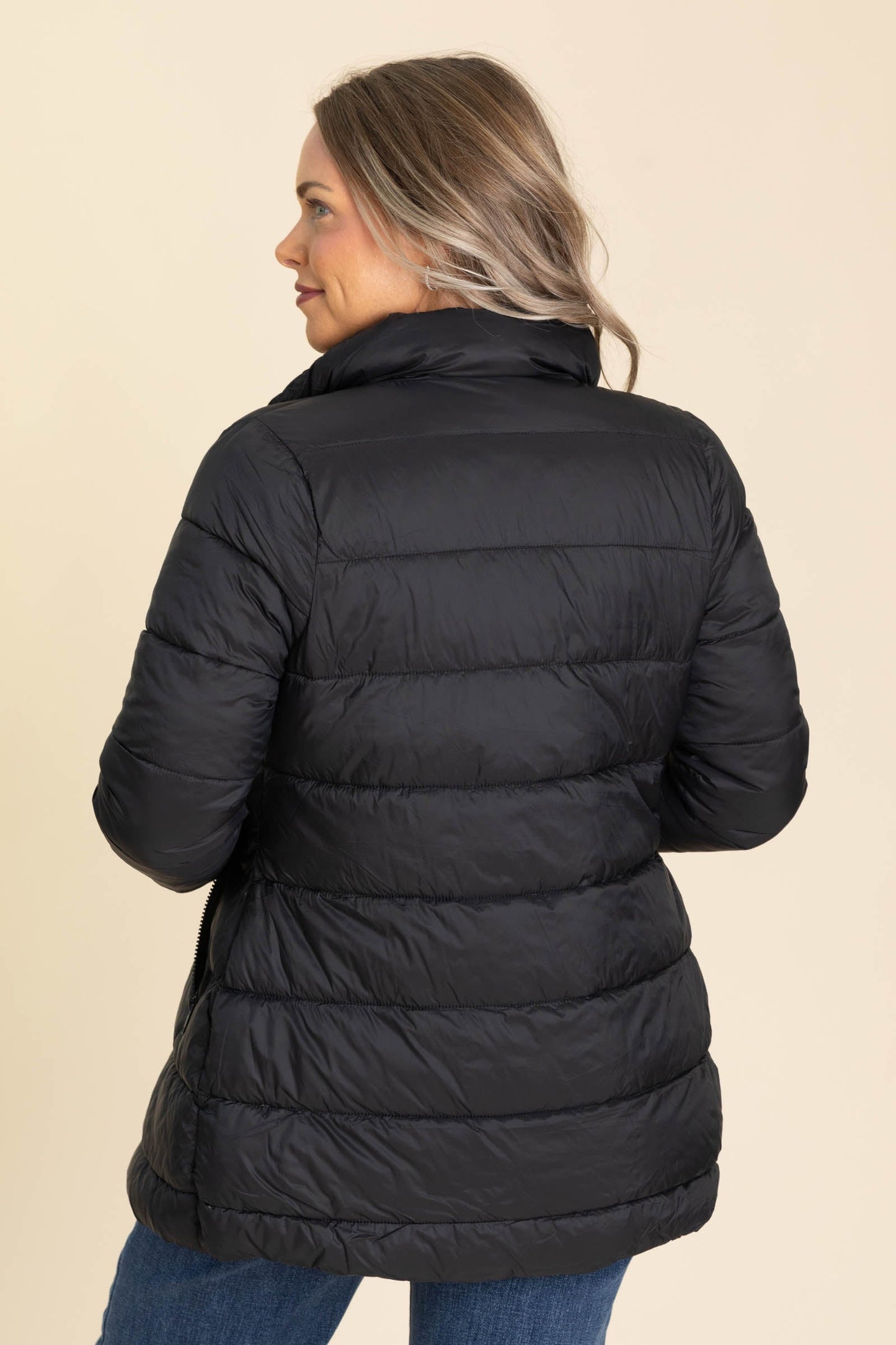 Long Quilted Puffer Jacket