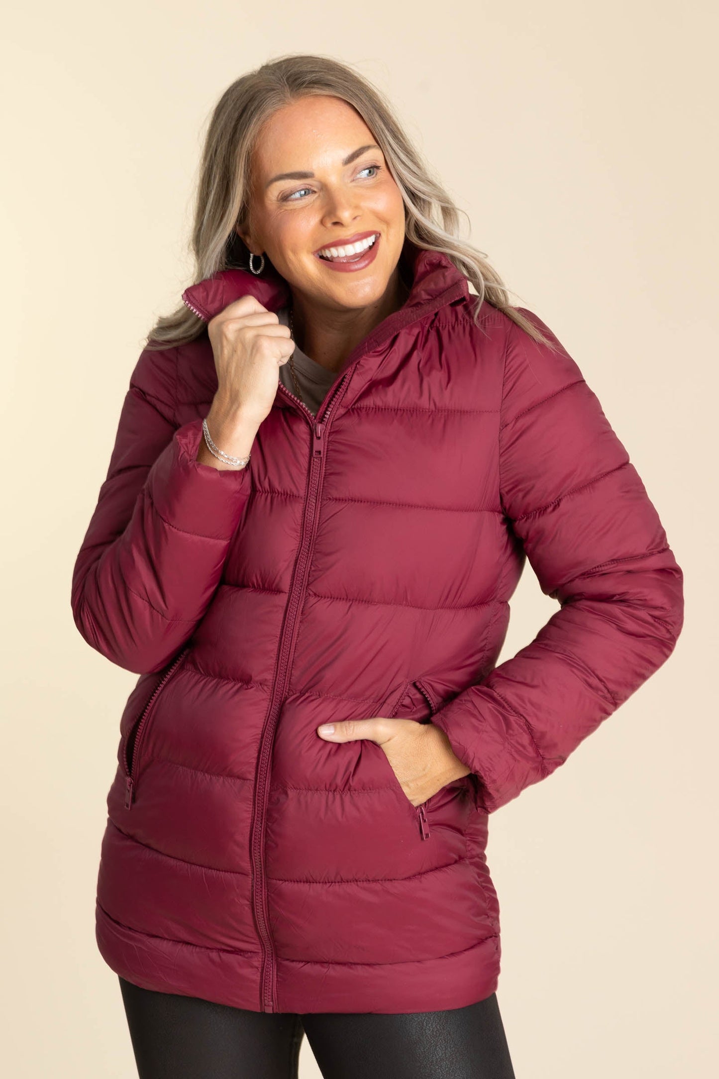 Long Quilted Puffer Jacket