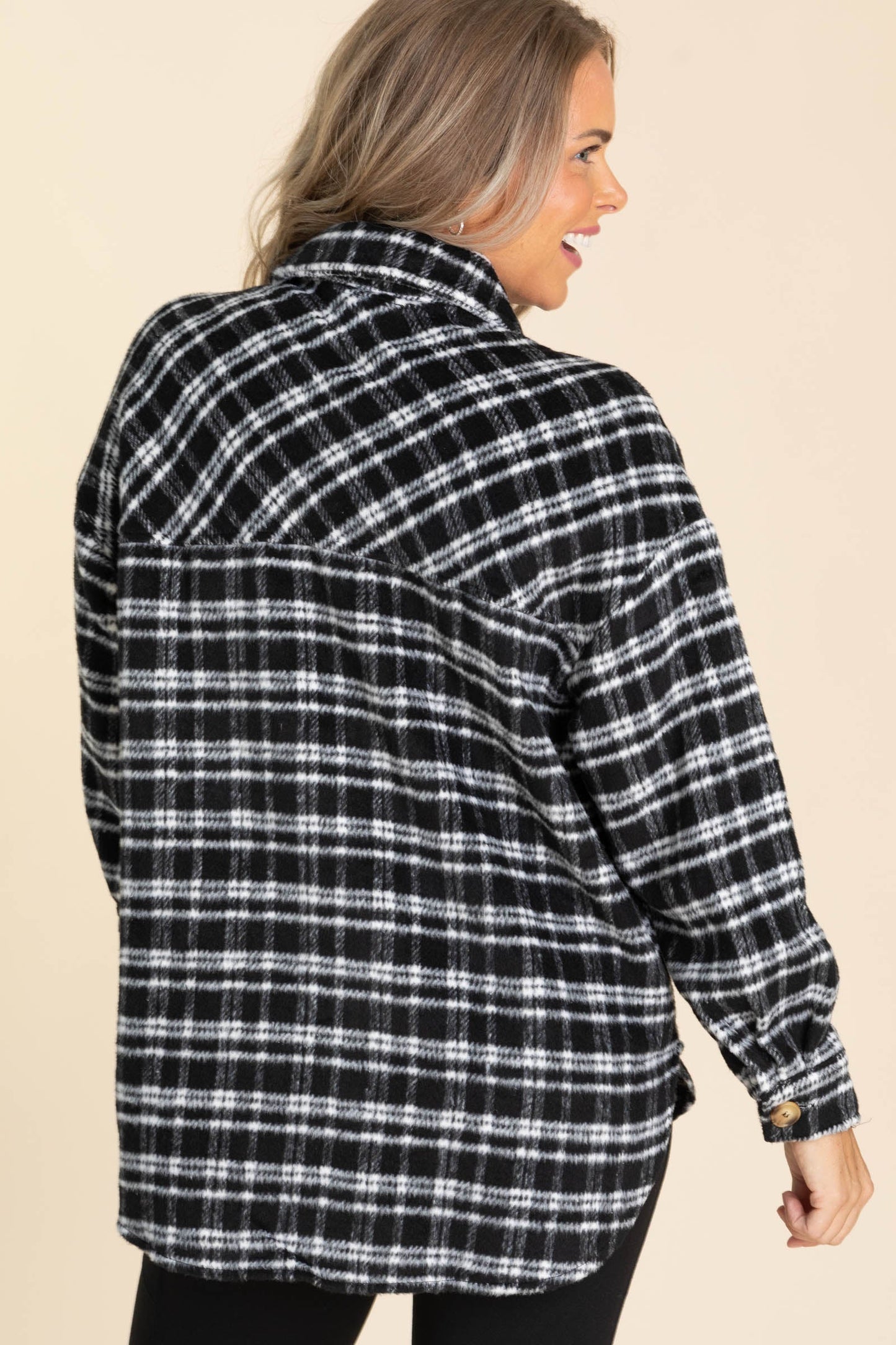 Soft Plaid Button Down Shackets