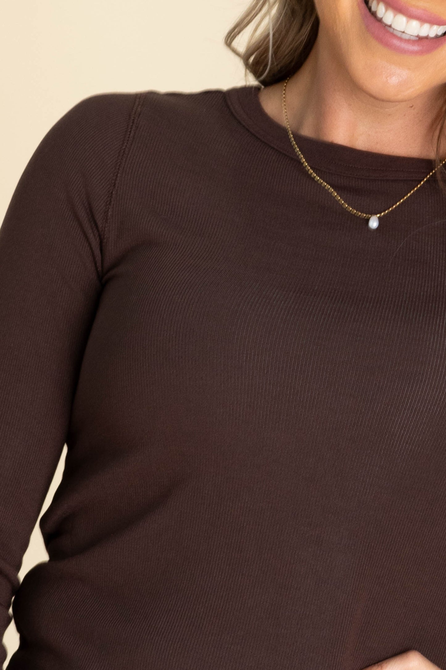 Soft Knit Baby Ribbed Long Sleeve Tops