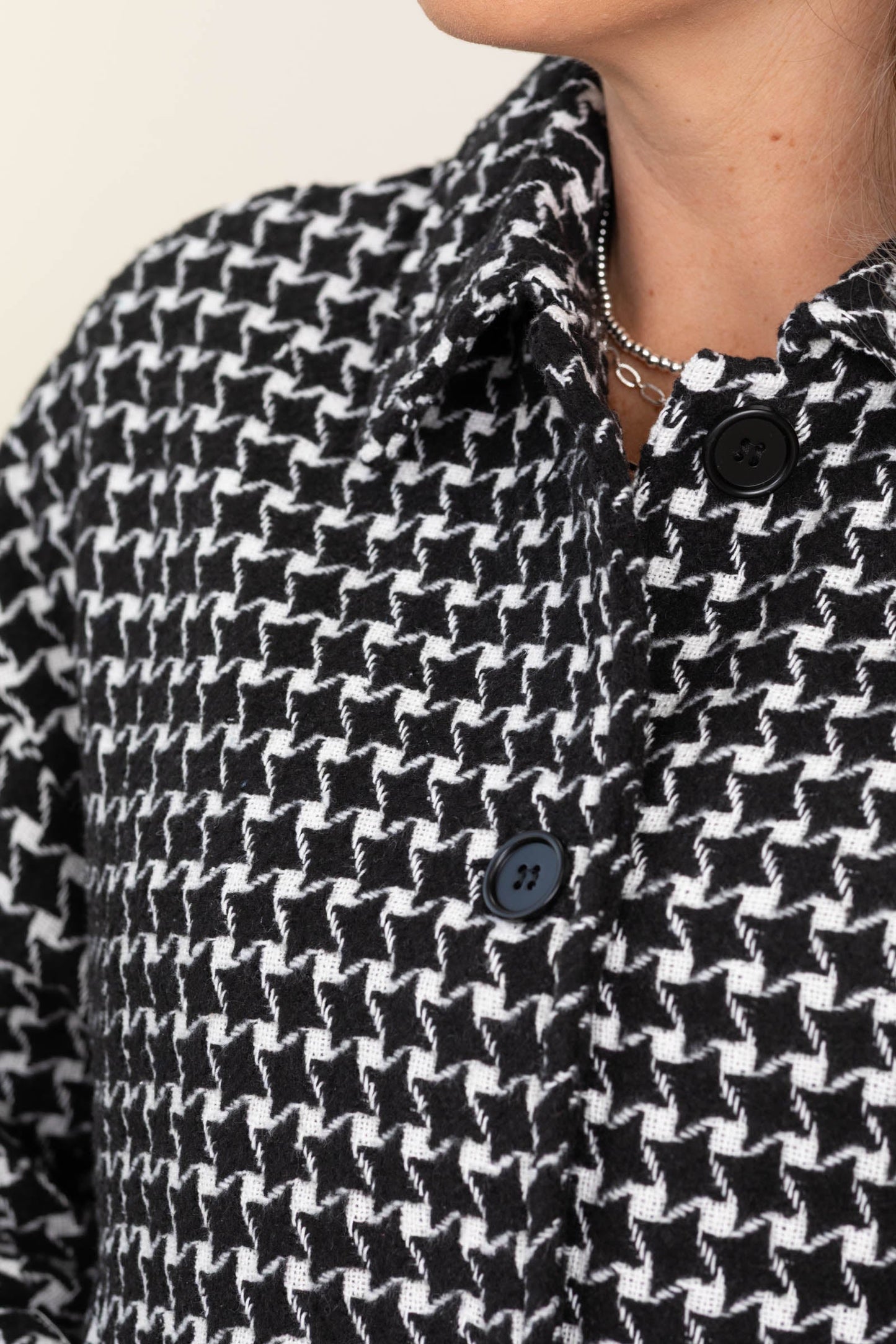 Tweed Plaid Oversized Jackets