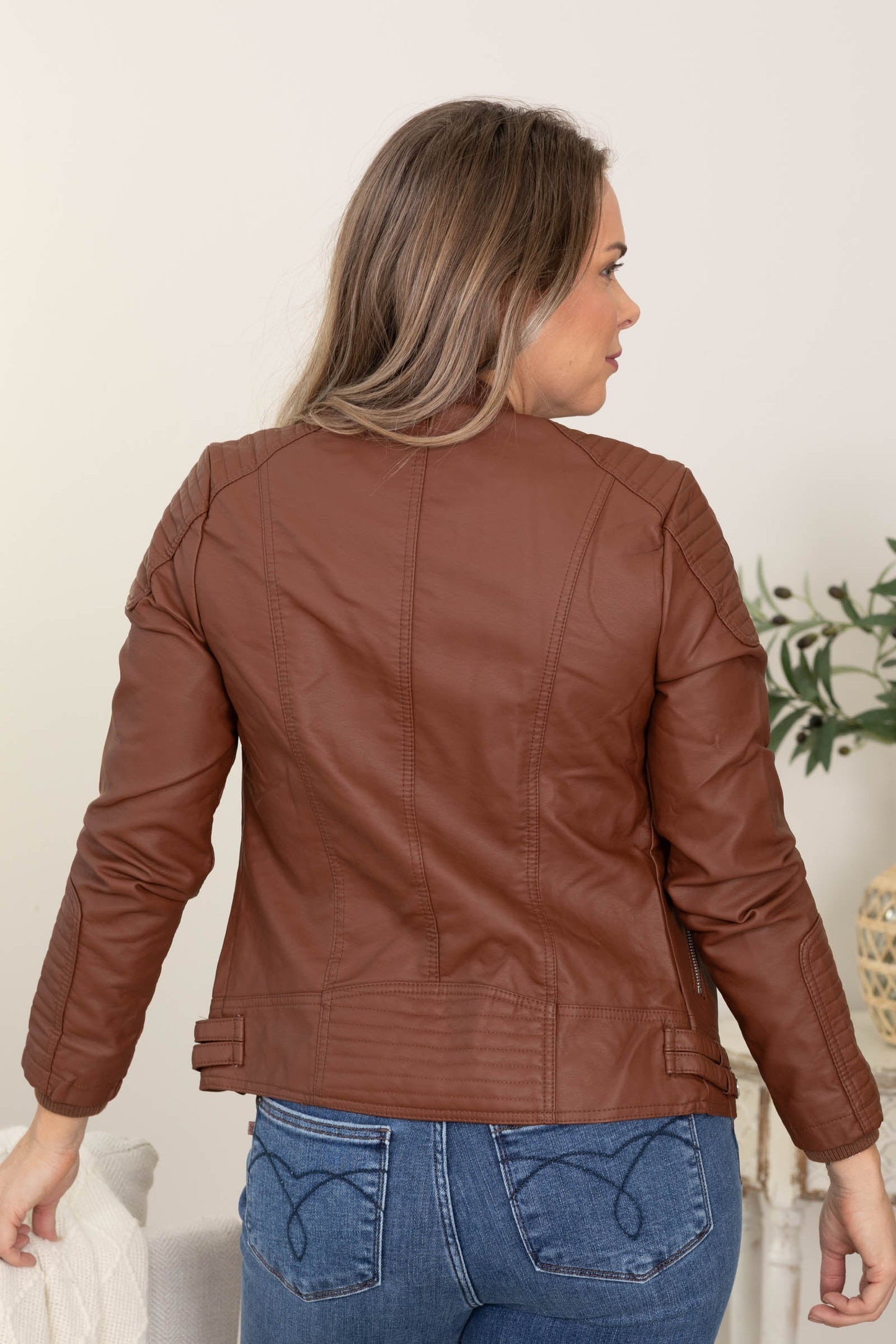 Faux Leather Biker Jackets