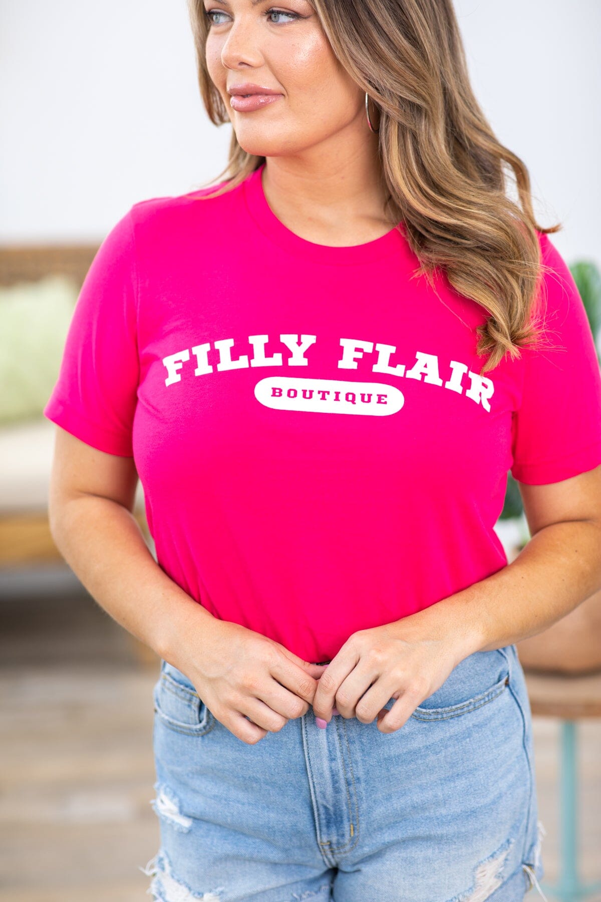 Hot Pink Filly Flair Graphic Tee