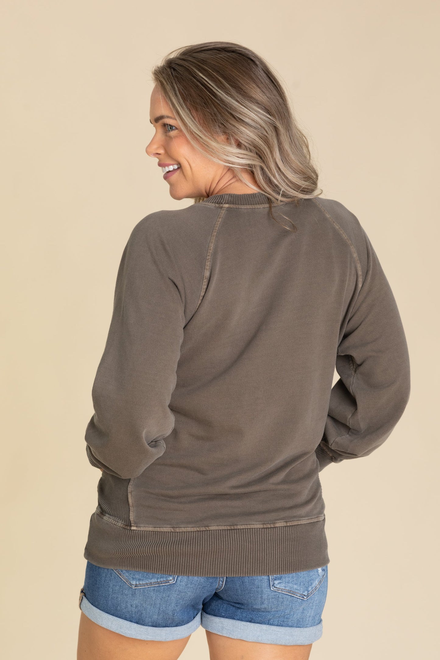Pigment Dyed Sweatshirt With Pockets