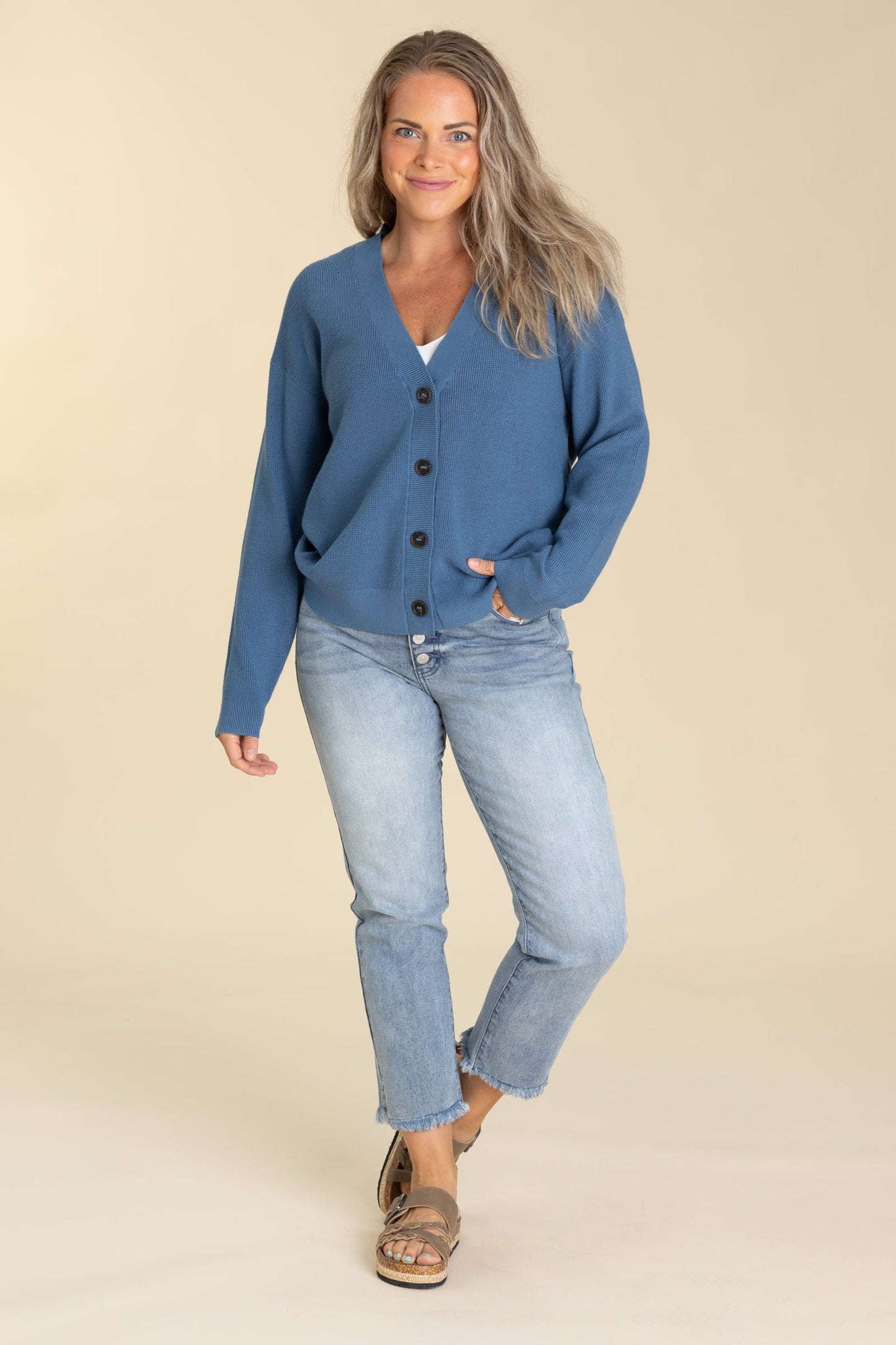 Knit Sweater Cardigans With Buttons