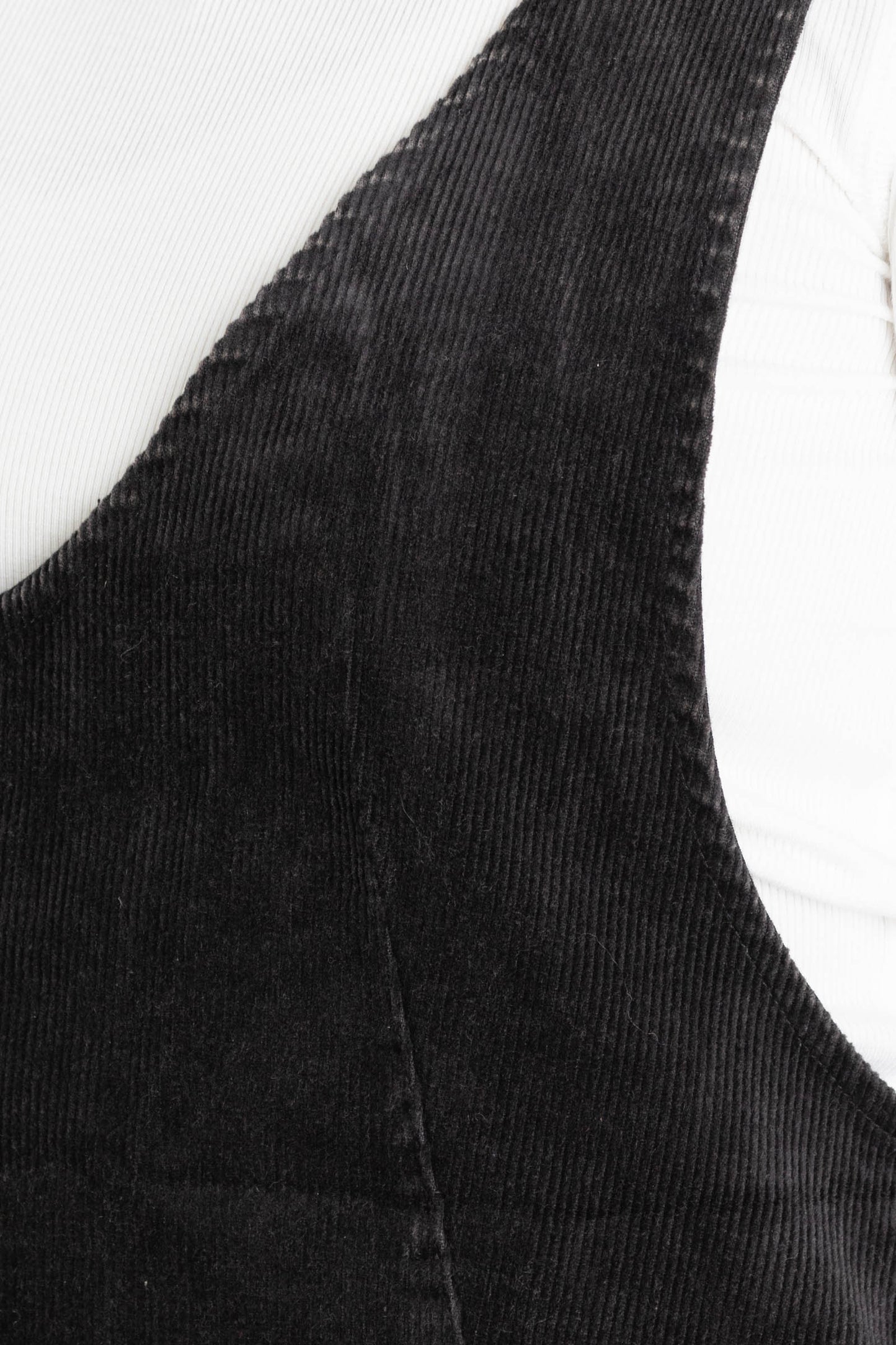 Black Washed Corduroy Jumper