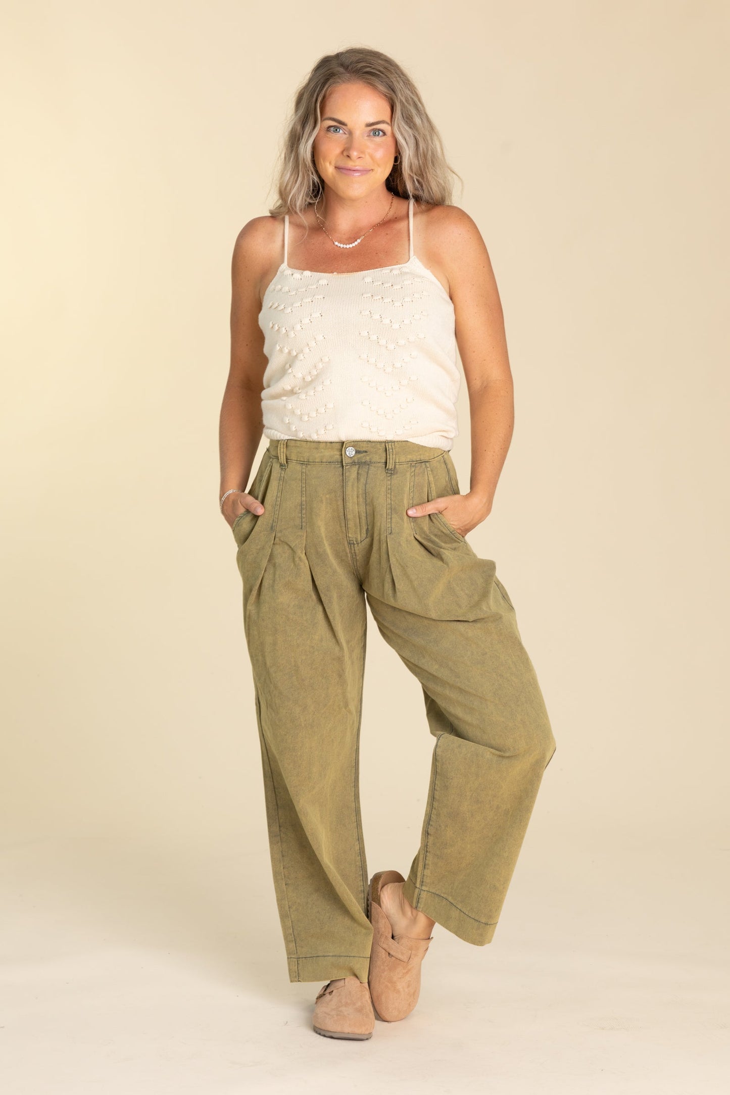 POL Twill Cotton Pants