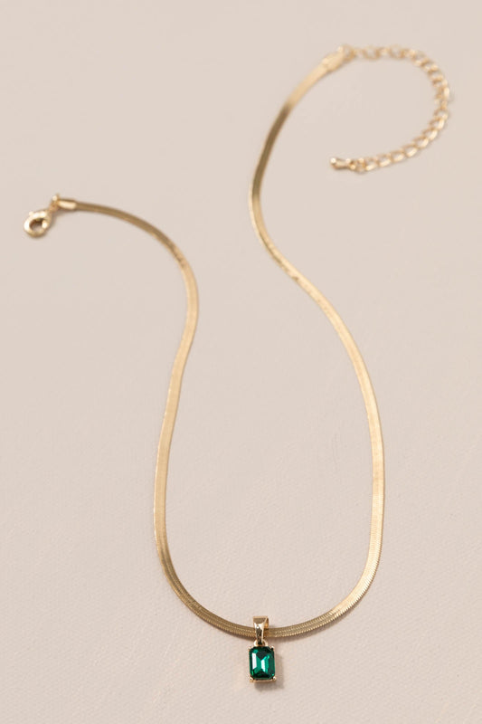 Lottie's Colorful Herringbone Necklace