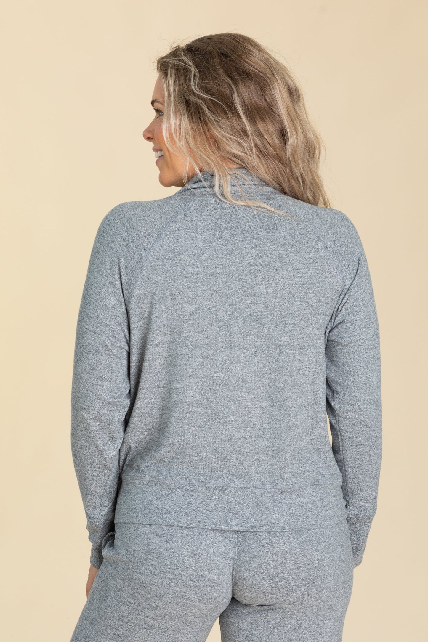 Brushed Hacci Cowl Neck Knit Pullovers