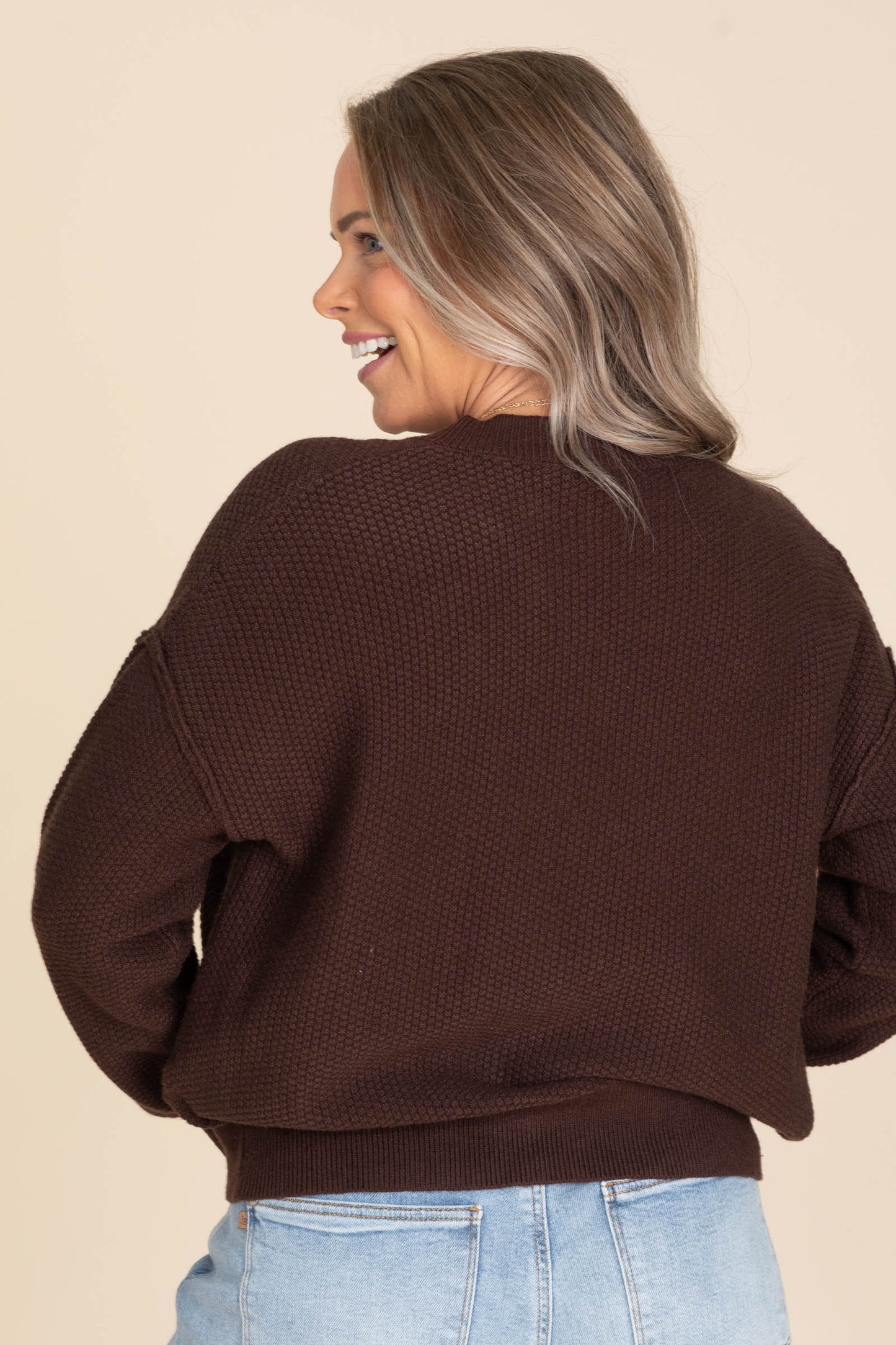 Waffle Textured Button Up Cardigans