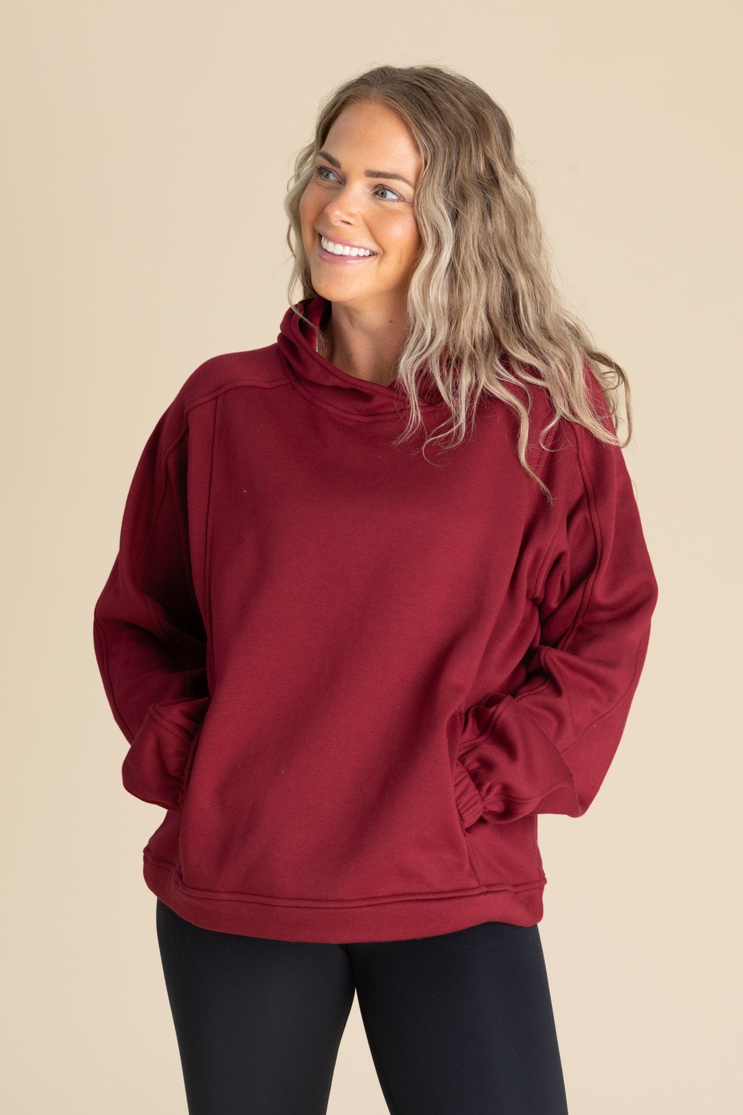 Brushed Fleece Hoodies With Pocket