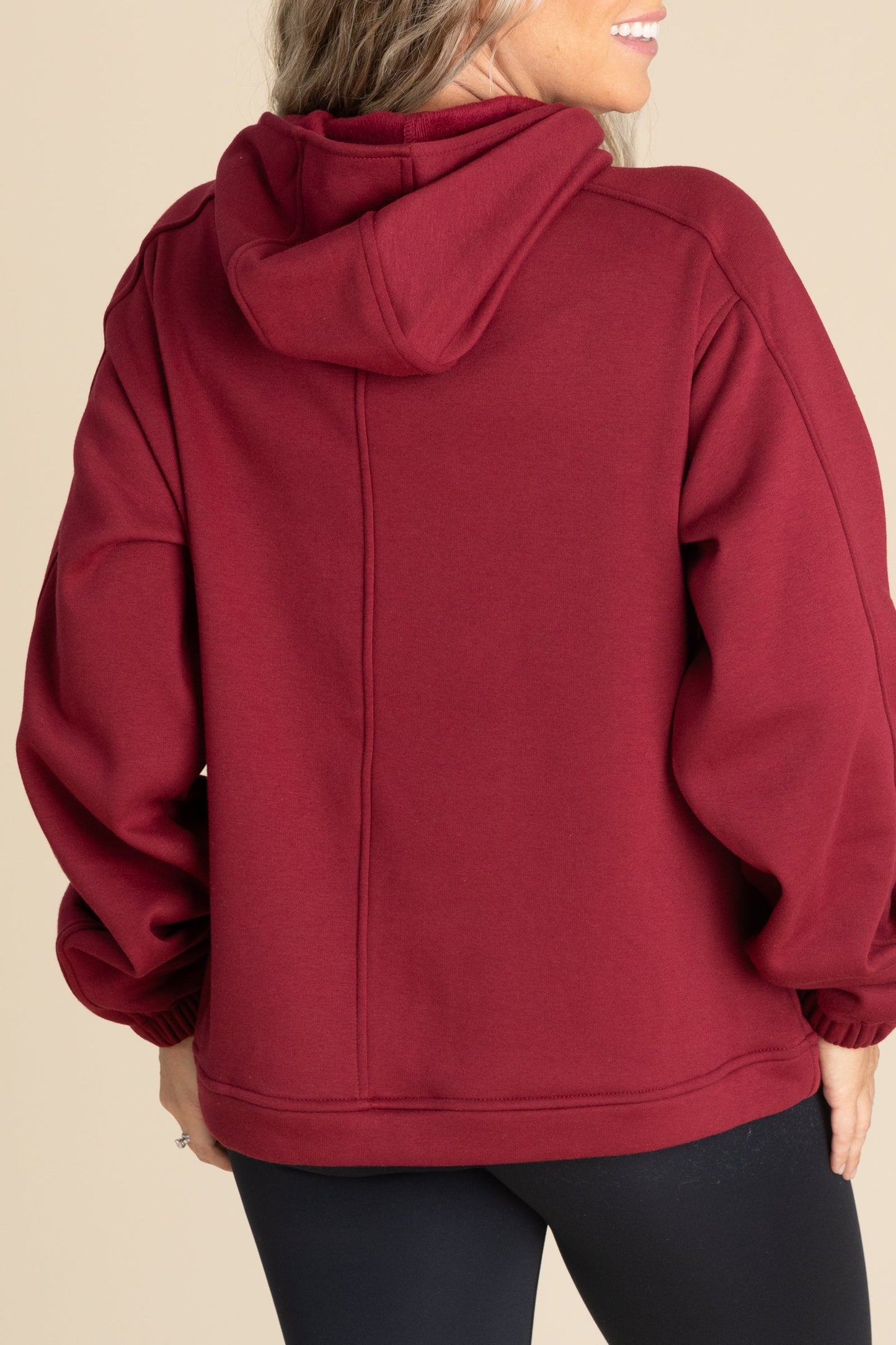 Brushed Fleece Hoodies With Pocket