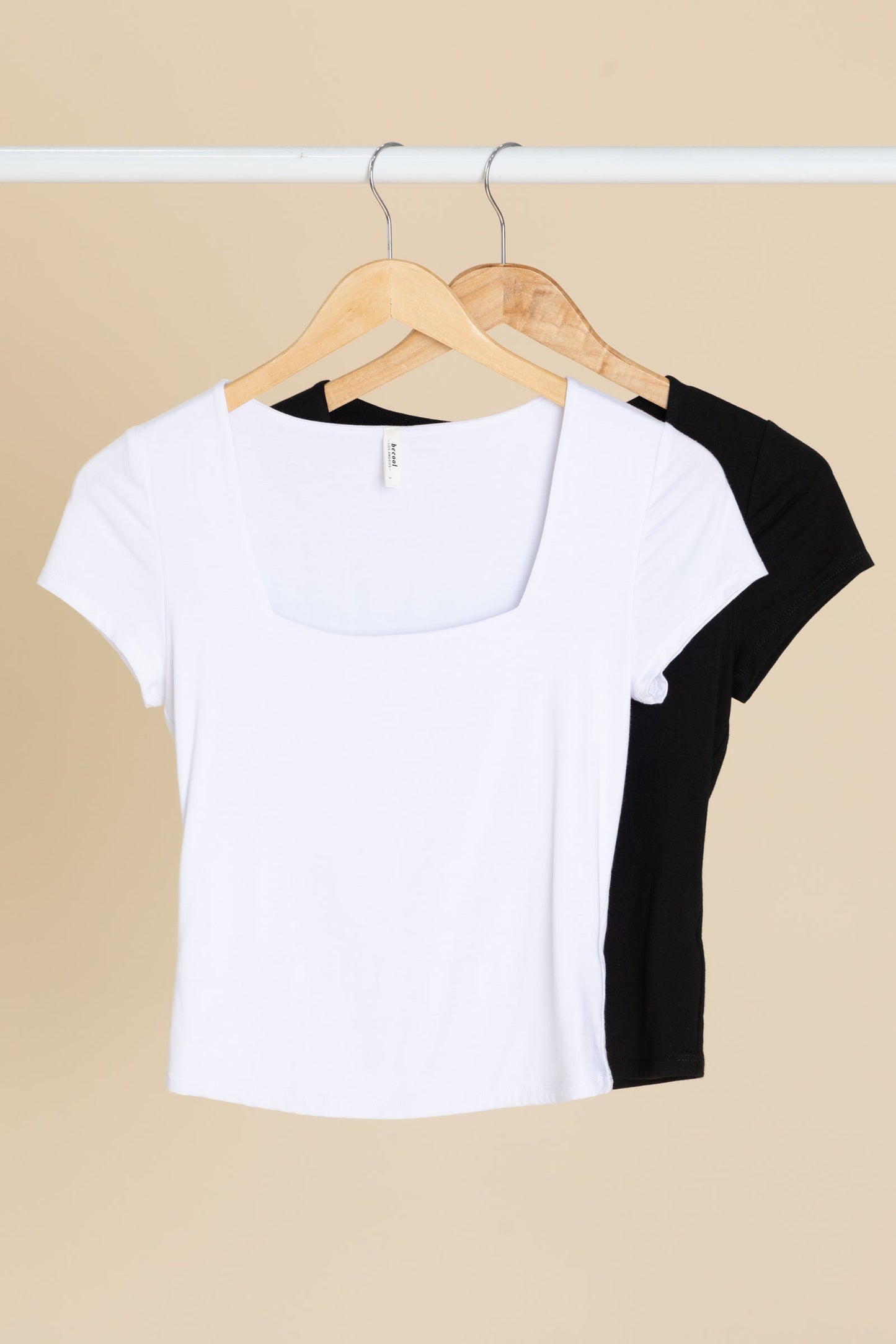 Soft Square Neck Knit Tees