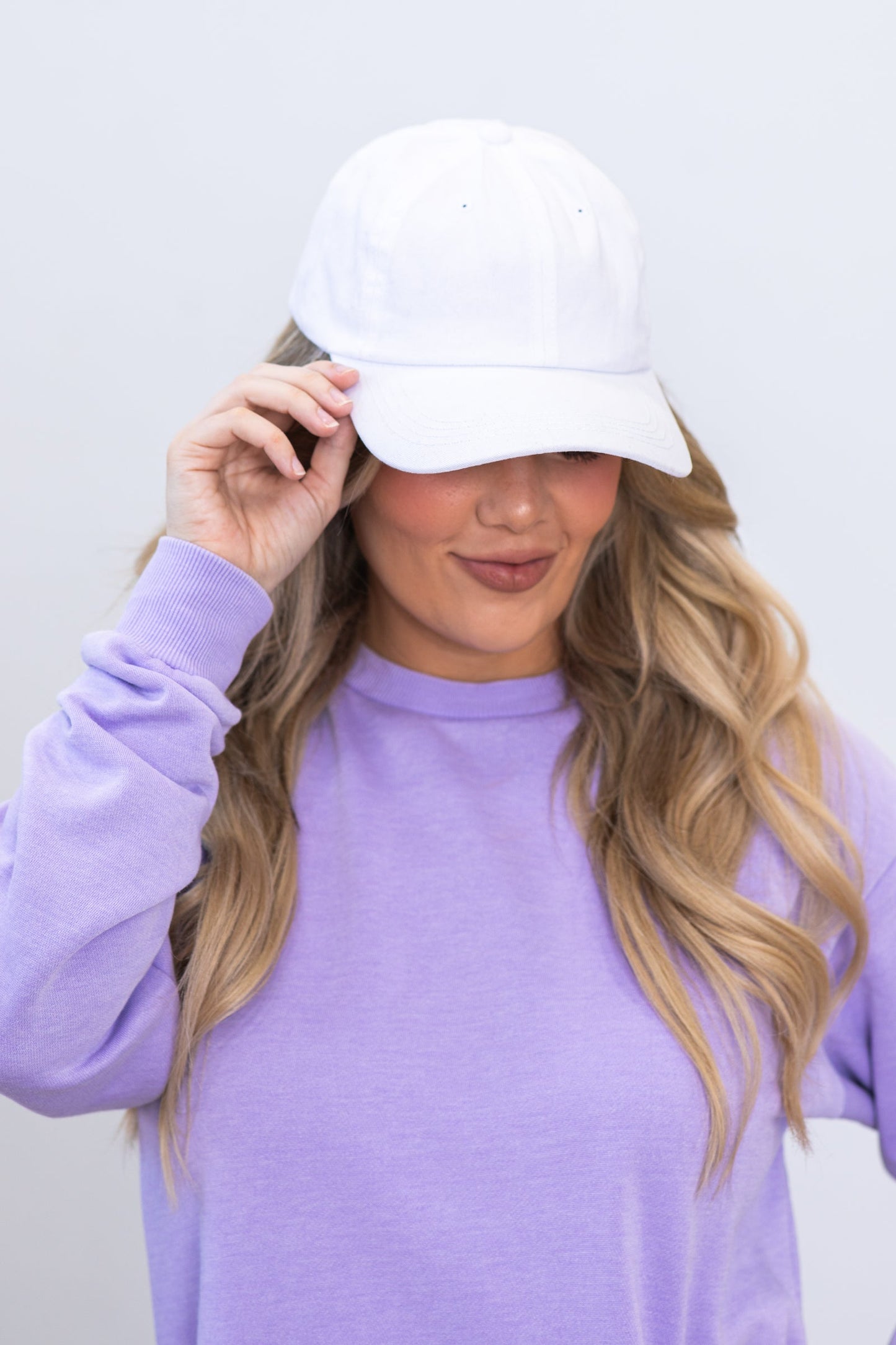 White Vintage Washed Baseball Hat