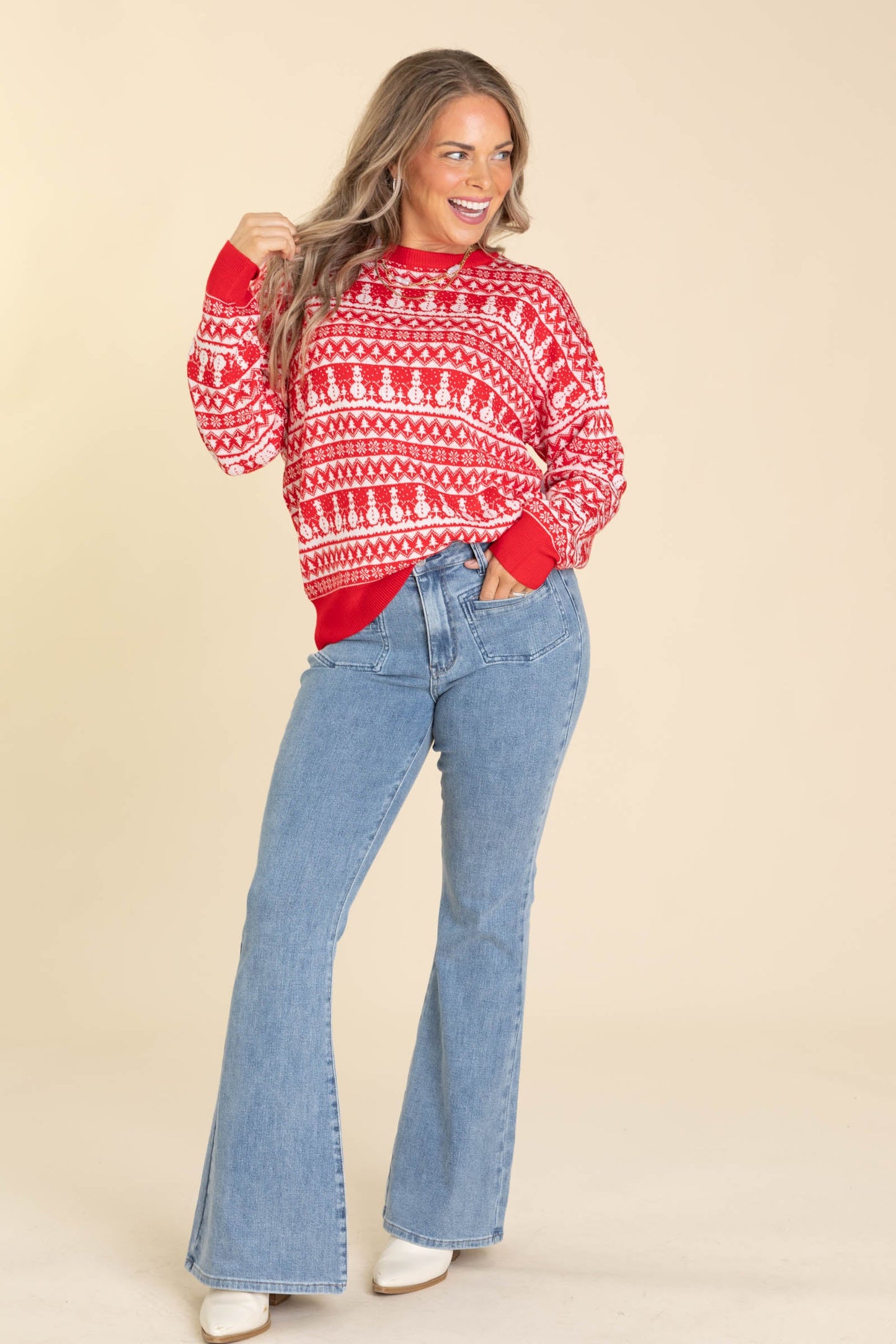 Evergreens And Snowflakes Fair Isle Sweaters