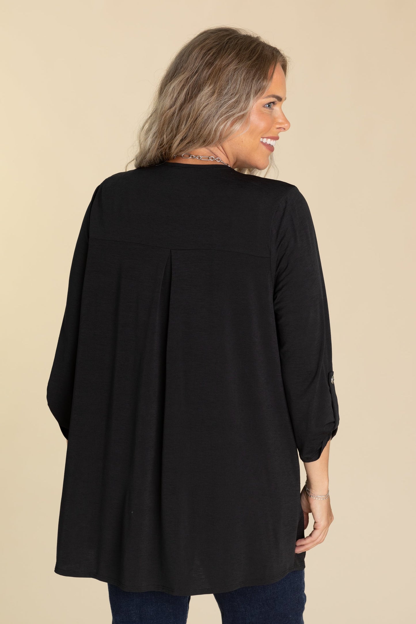 Lizzy Wrinkle Free 3/4 Sleeve Cardigans