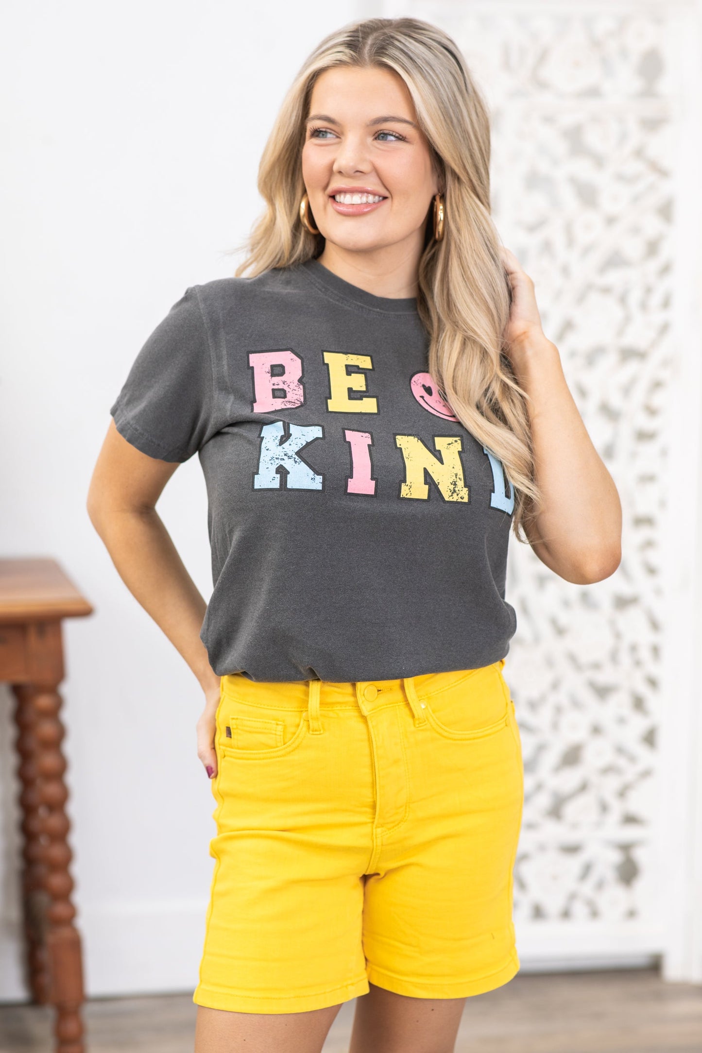 Judy Blue Yellow Tummy Control Shorts