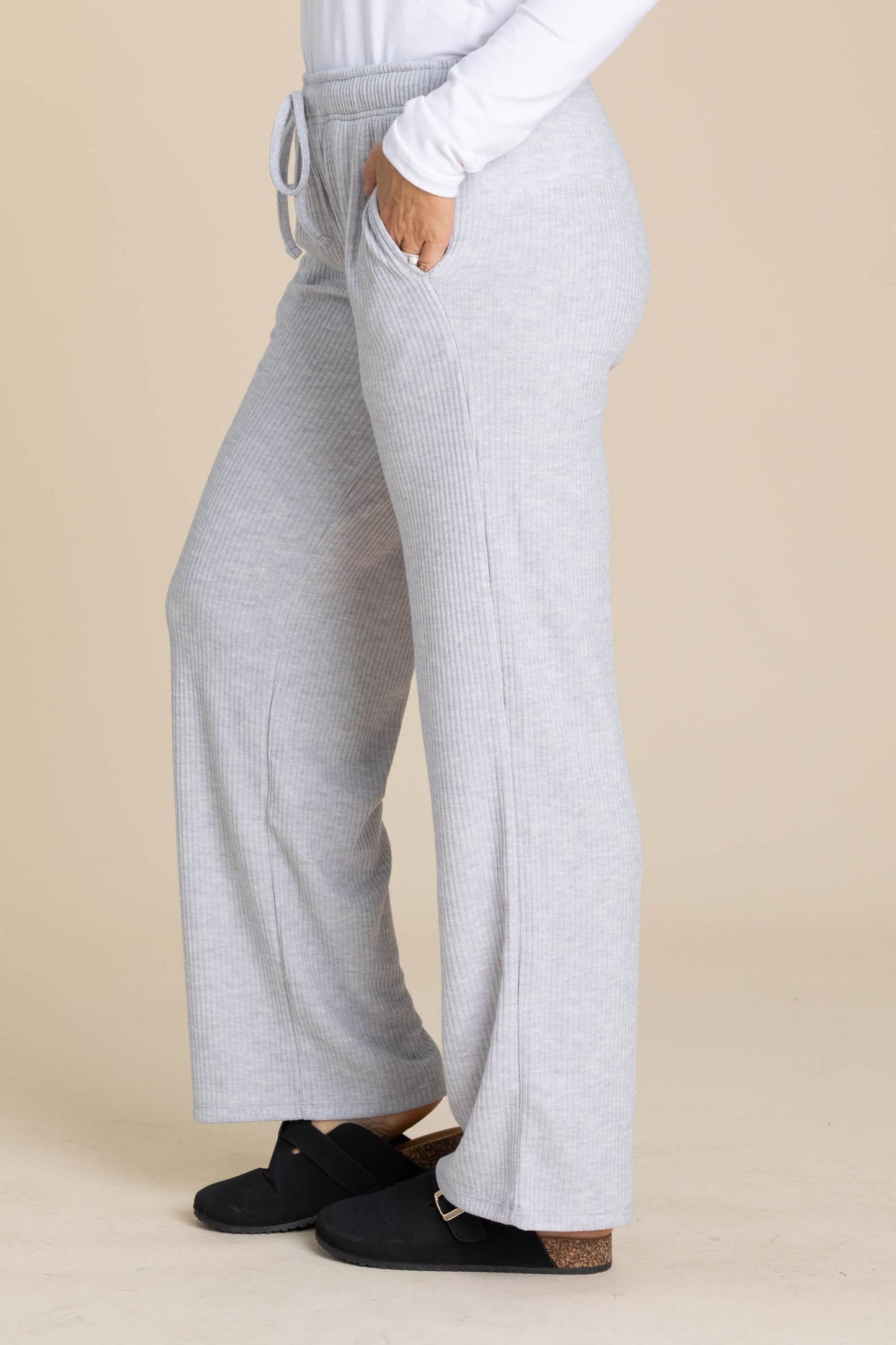 Ribbed Drawstring Lounge Pants