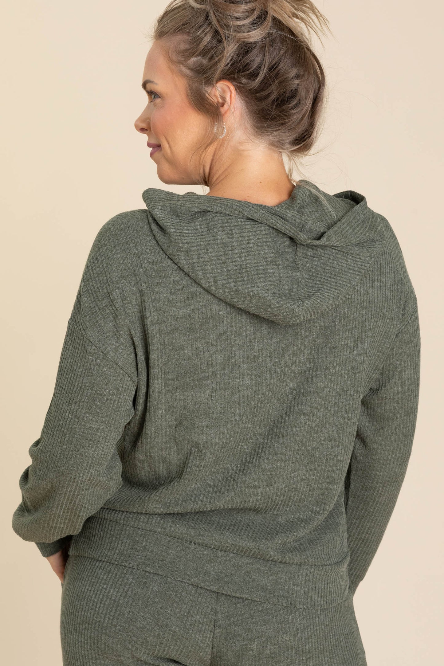 Ribbed Knit Hoodies