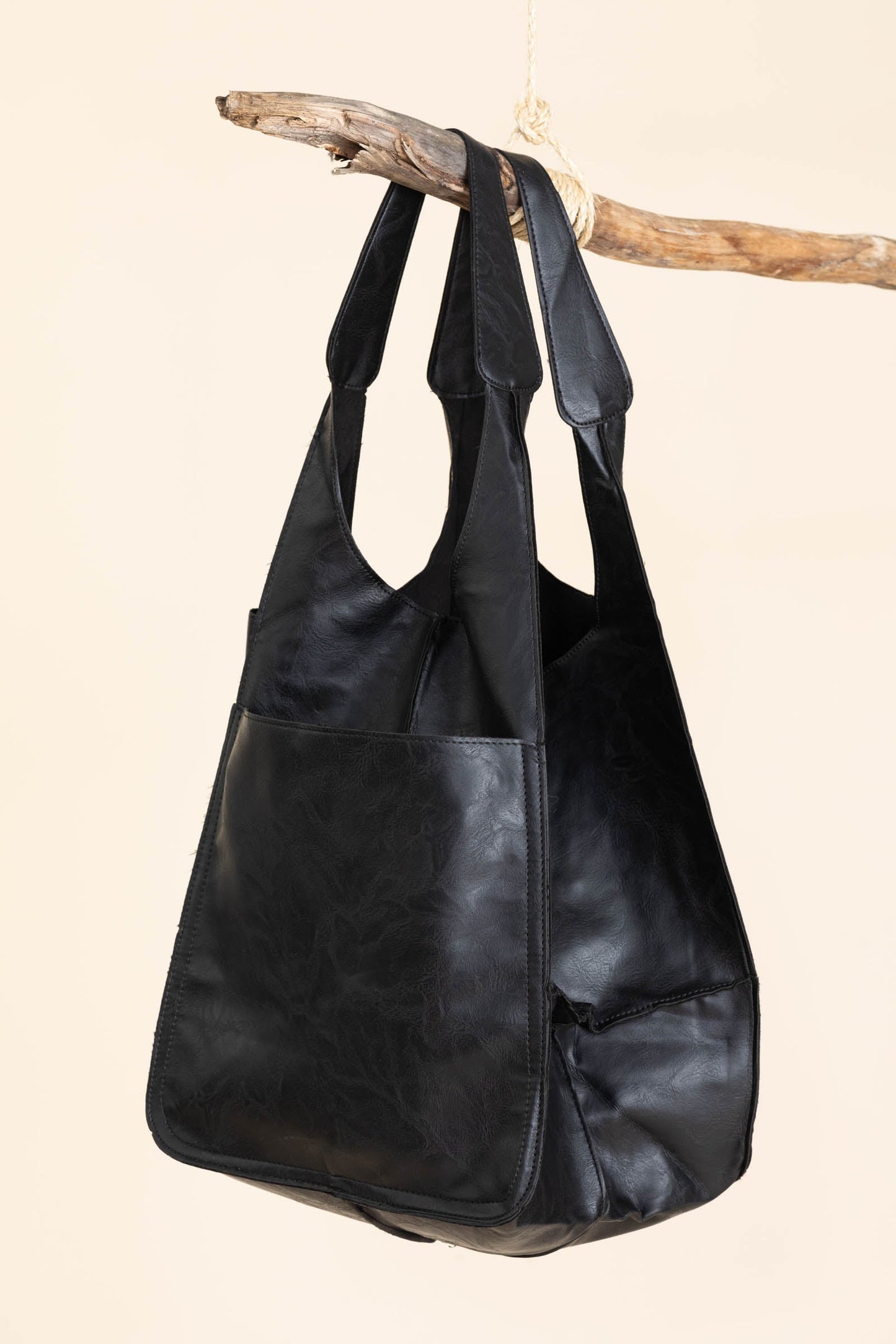 Large Capacity Soft Vegan Leather Bags