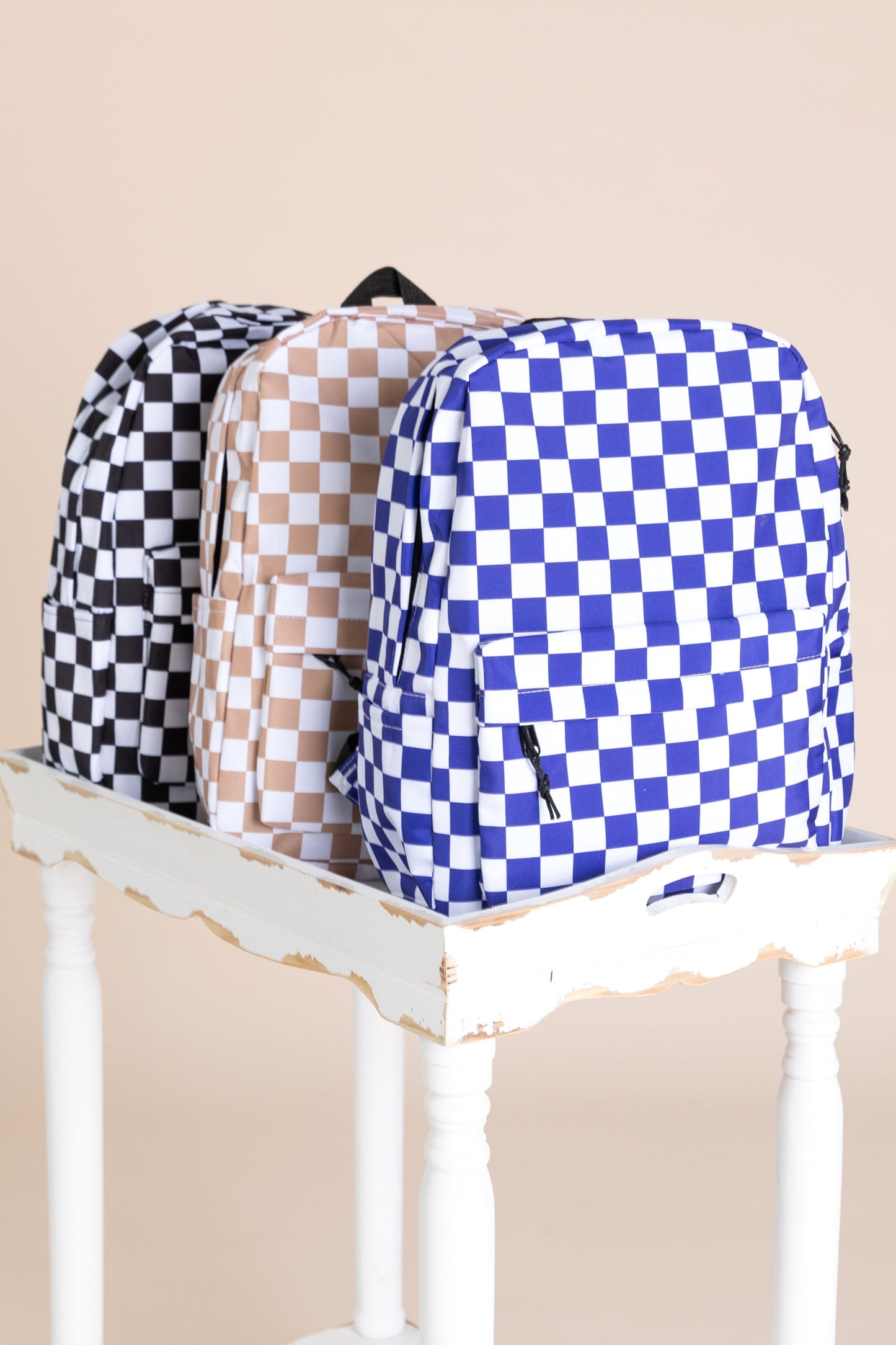 Checkered Backpack